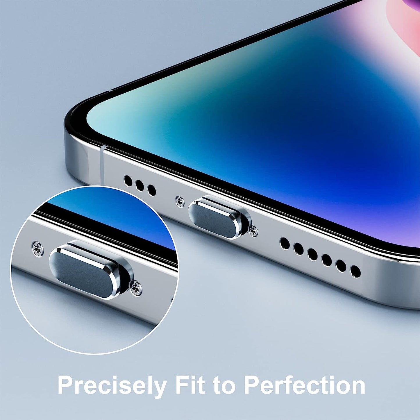 ASKUBSKU anti Dust Plugs for Iphone 14 Pro Max 13 12 SE [5 Pack], Lightning Port Plugs for Apple Iphone Charging Port Protector Anti-Dust Plug for Iphone 13 Pro Max SE 12 11 X XR for Airpods Pro  ASKUBSKU   