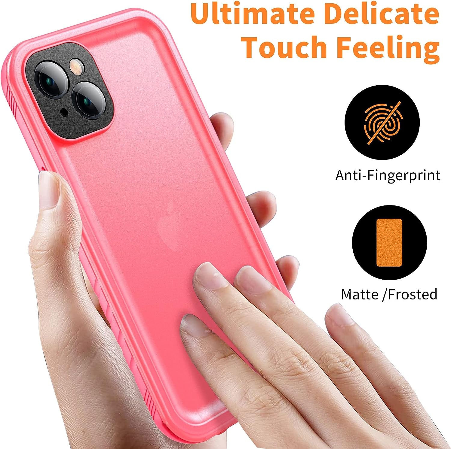 Cozycase Compatible with Iphone 14 plus Waterproof Case - Full Body Shockproof Dustproof Dropproof Built in Screen Protector Rugged Waterproof Case for Iphone 14 plus 6.7 Inch Pink  Cozycase   