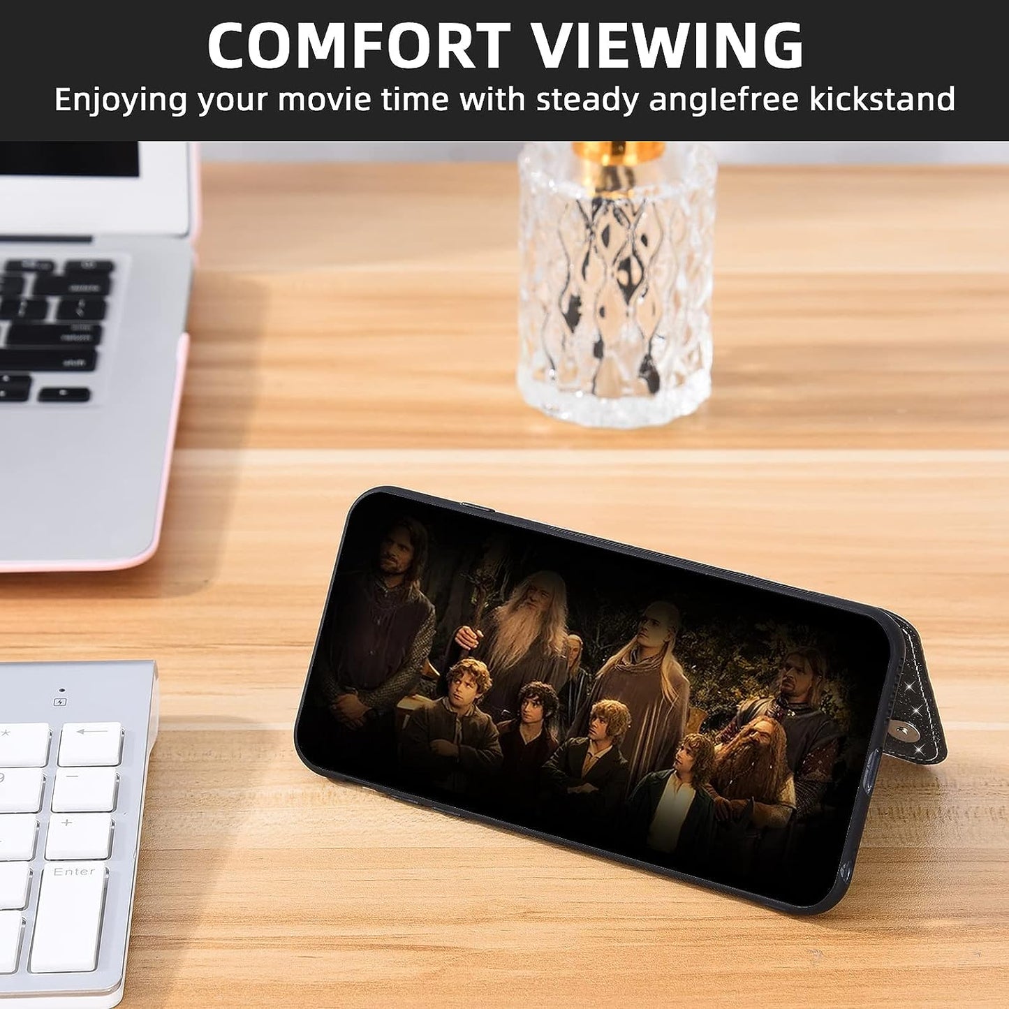 Asuwish Phone Case for Oneplus 8T Oneplus8T plus 9R 5G Wallet Cover with Screen Protector and Card Holder Bling Glitter Cell One Plus8T5G on + 1 plus 8Tplus 1Plus 8T+ One+ T8 1+ 1+8T Pro G5 Black  Asuwish   