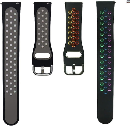 NDJQY Rainbow Color Watch Band Strap for Garmin Venu 2 plus Silicone Wristband for Garmin Venu Sq/Venu2 Watchband Correa  NDJQY   