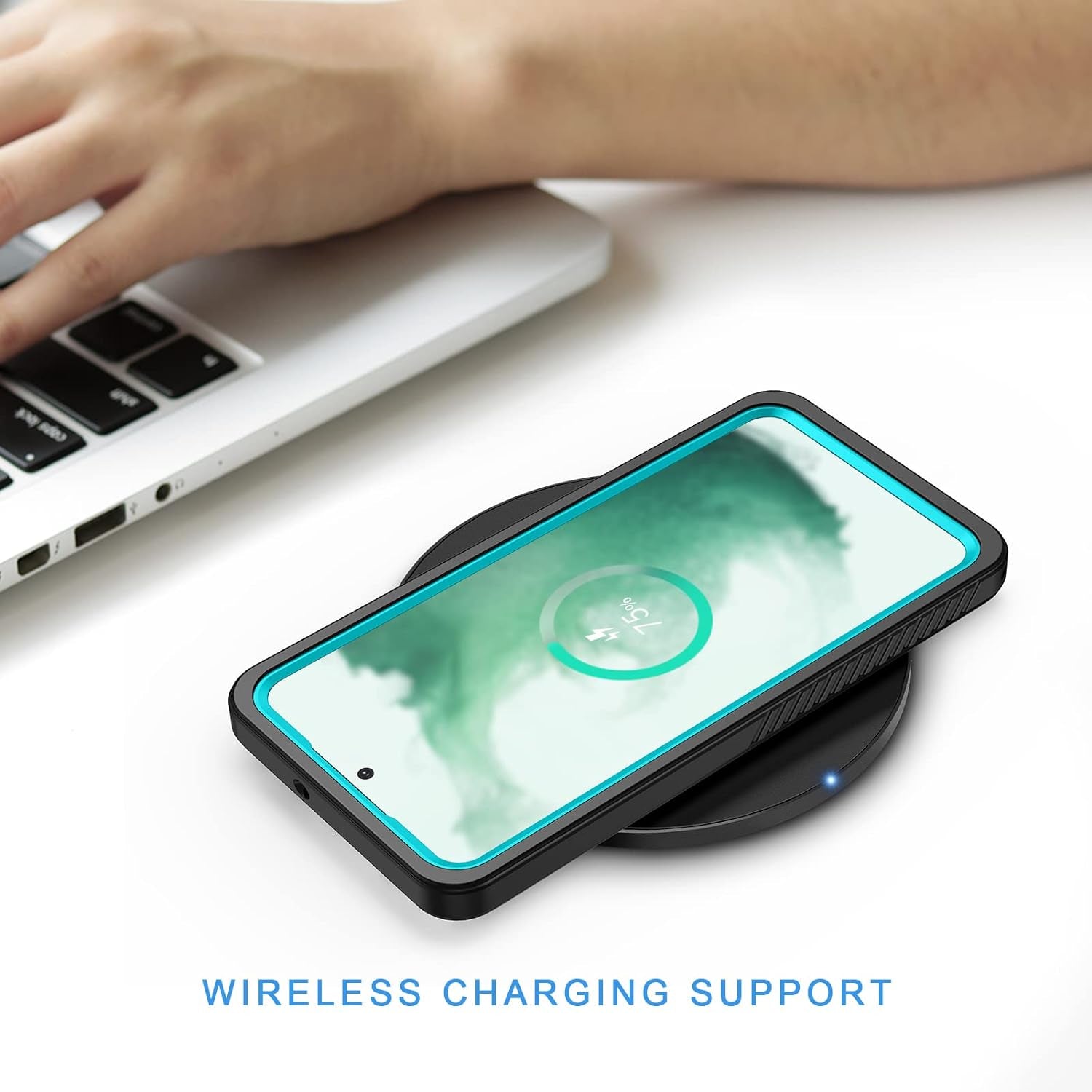 Lanhiem Samsung Galaxy S22+ plus Case, IP68 Waterproof Dustproof Shockproof Case with Built-In Screen Protector, Heavy Duty Full Body Protective Cover for Galaxy S22 plus 5G 6.6 Inch, Blue/Clear  Lanhiem   