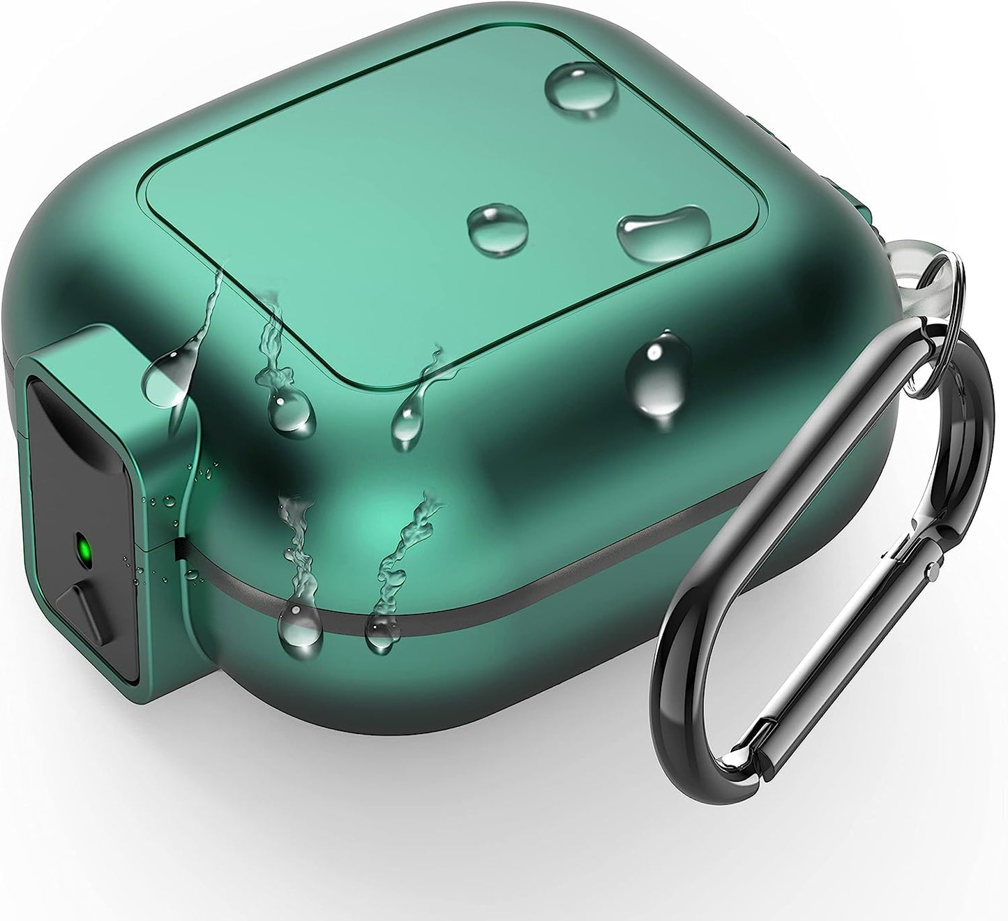 (With Secure Lock) IPX68 Waterproof Case for Samsung Galaxy Buds2 Pro Case (2022)/ Galaxy Buds Pro Case(2021)/ Galaxy Buds 2 Case (2021)/ Galaxy Buds Live Case (2020) Hard PC Protective Case (Blue)  Galafoki Green  