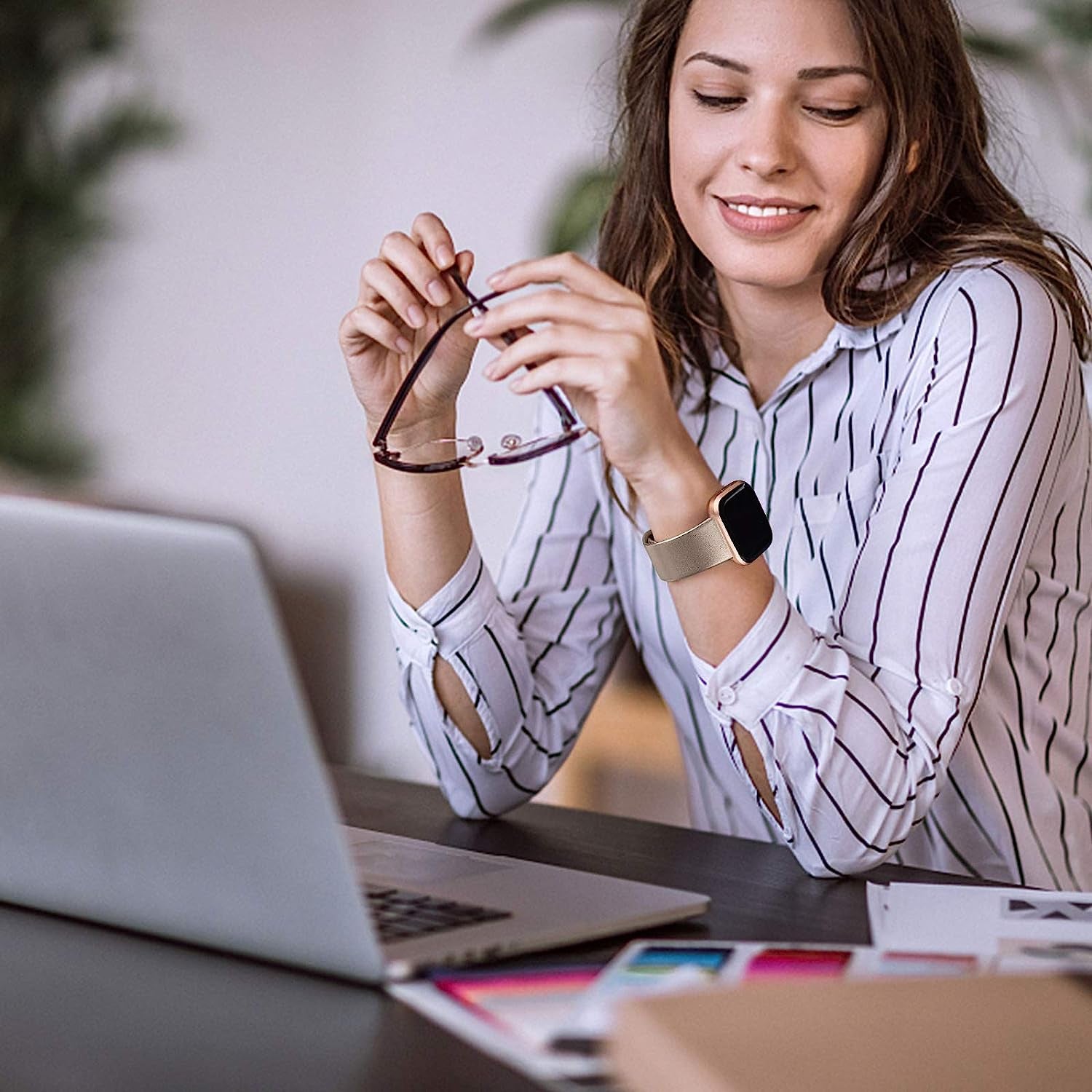 10 Pack Silicone Bands Compatible with Fitbit Versa 2 / Fitbit Versa/Versa Lite/Versa SE, Classic Soft Replacement Sport Wristbands Accessories for Women Men (Small, 10 Pack A)  Amzpas   