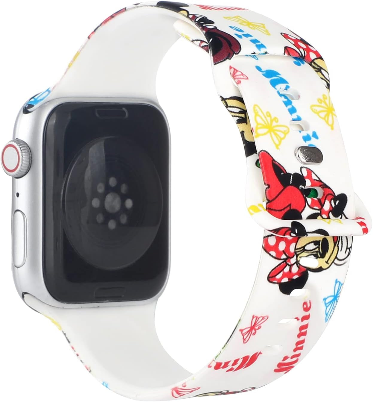 Onederhome Band Compatible with Apple Watch Bands 38 40 41Mm, Cartoon Silicone Printed Fadeless Cute Band for Girl Boy Iwatch Series 7 6 5 4 3 2 Se (KN, 38/40/41Mm)  OnederHome MN 38/40/41mm 