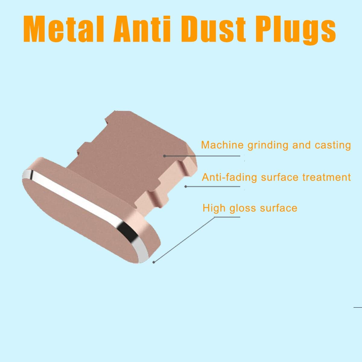 4 Pack Metal anti Dust Plugs Compatible with Iphone 13 12 11 Pro XR XS Ipad Protects Lightning Charging Dust Cover with 4 Pcs Anti-Lost Storage for Iphone X, XS, XR, 8, 7, 6 Plus,Black  Mijusun   