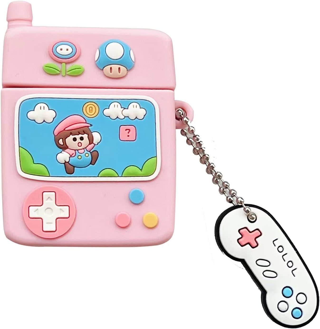 YAKVOOK for Airpod 2/1 Cover Case,Cute 3D Cartoon Panda Airpods 2Nd Generation Cover Kawaii Soft Silicone Protective Cover with Keychain Shockproof Charging Case for Airpods 1&2 for Girls Women  Yatchen Pink AirPods 3 