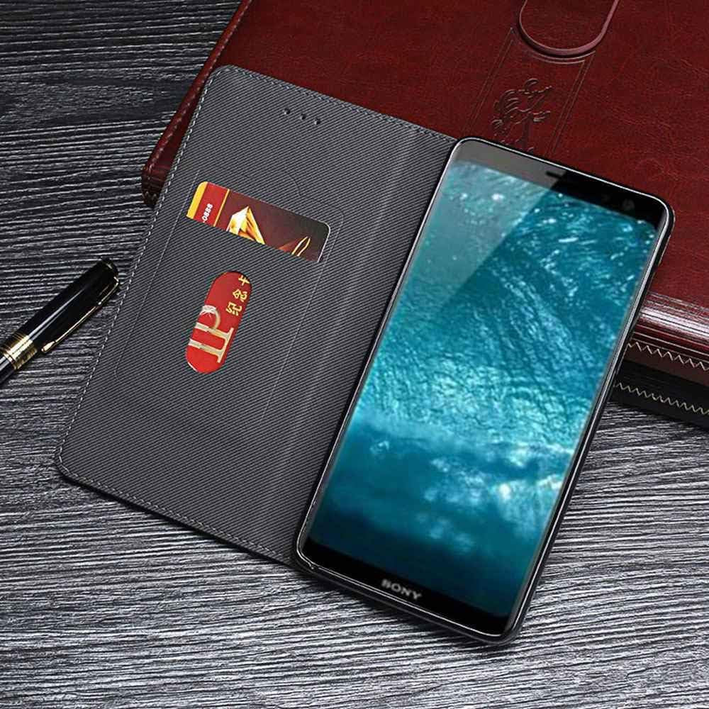 Case for Sony Xperia XZ3, Leather Stand Wallet Flip Case Cover for Sony Xperia Xz3,Retro Trend Phone Protection Shell,Wallet Phone Case With[Cash and Card Slots]  Manyip   