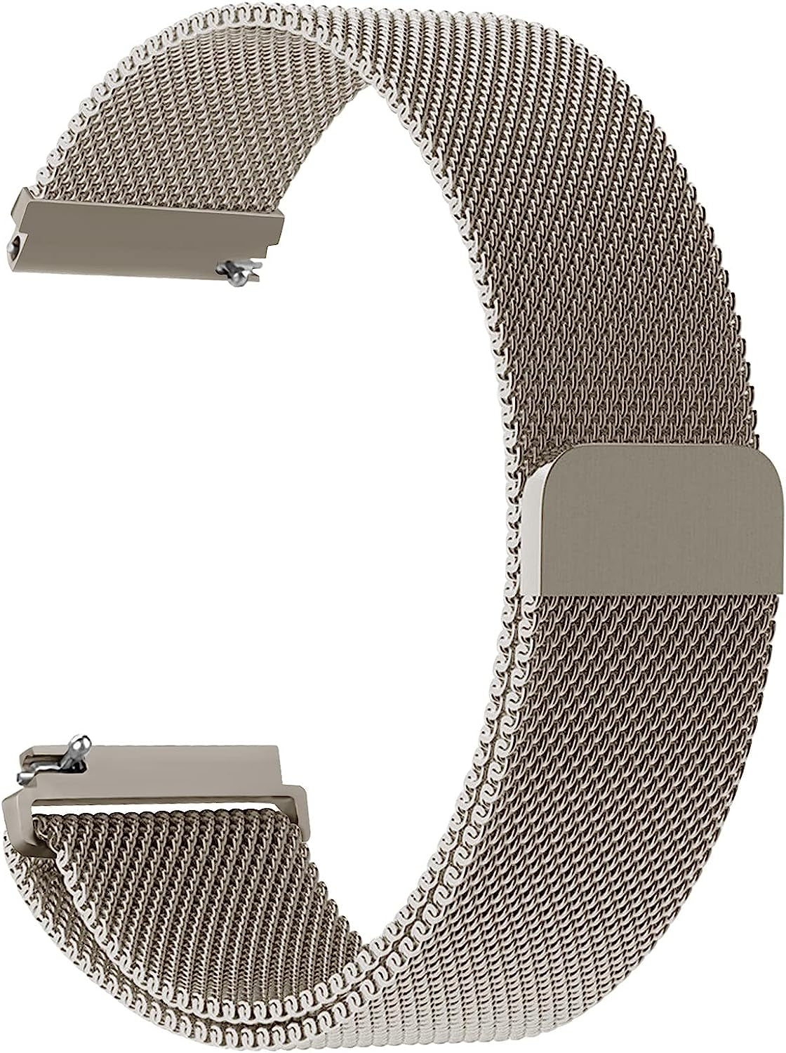 20Mm Quick Release Watch Band Metal Strap for Samsung Galaxy Watch 5 4 3 40Mm 41Mm 42Mm 44Mm 45Mm 46Mm Magnetic Mesh Watch Band for Amazfit Bip U Pro/Gts for Galaxy Watch Active/Active 2 40Mm 44Mm  DMVEIMAL Vintage gold  