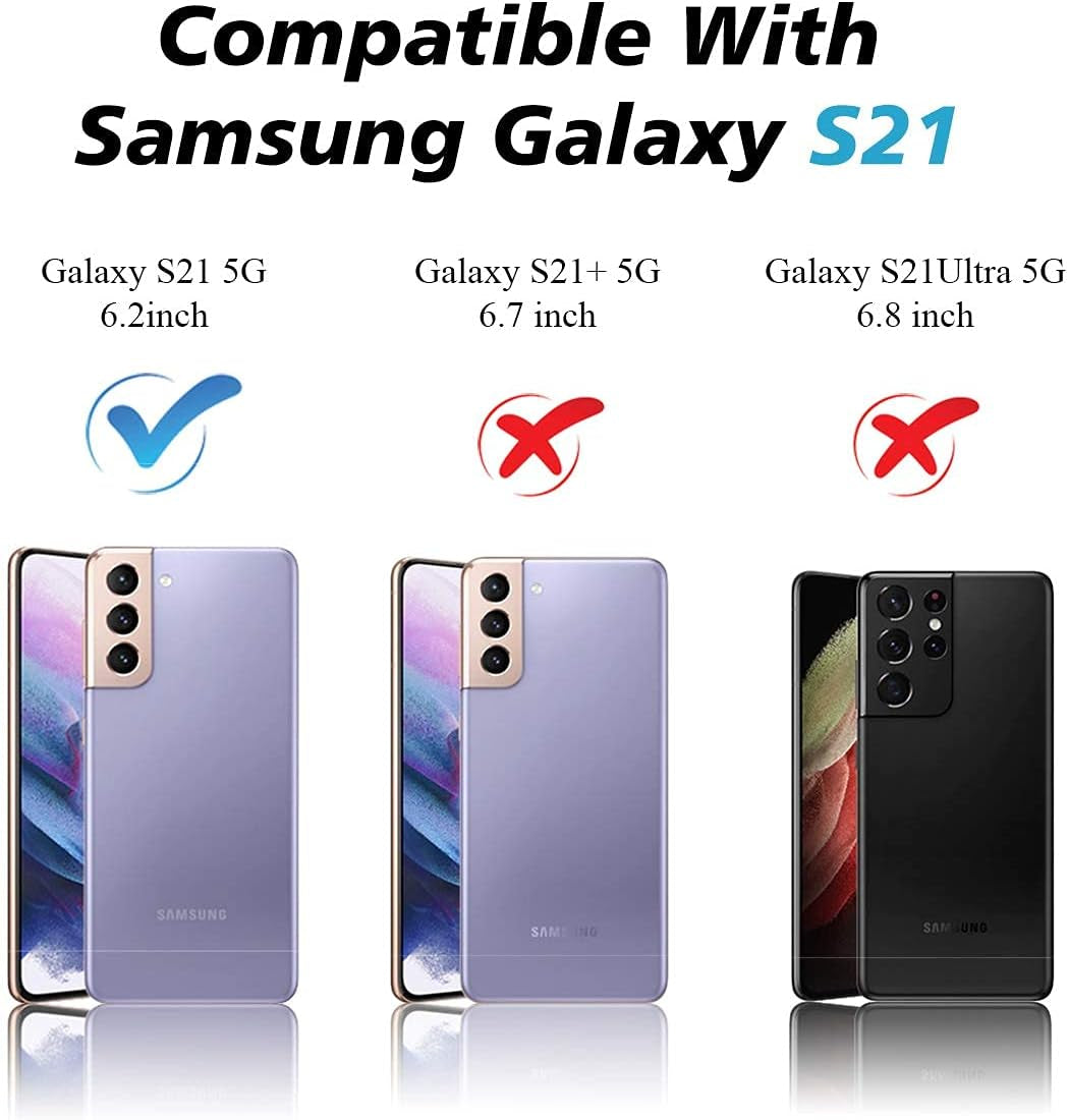 Cloudvalley for Samsung Galaxy S21 Case with Camera Cover, Full-Body Protective & Slim Fit, Camera Protection Case Only for Samsung Galaxy S21 5G 6.2 Inch (2021 Release)-Green  CloudValley   