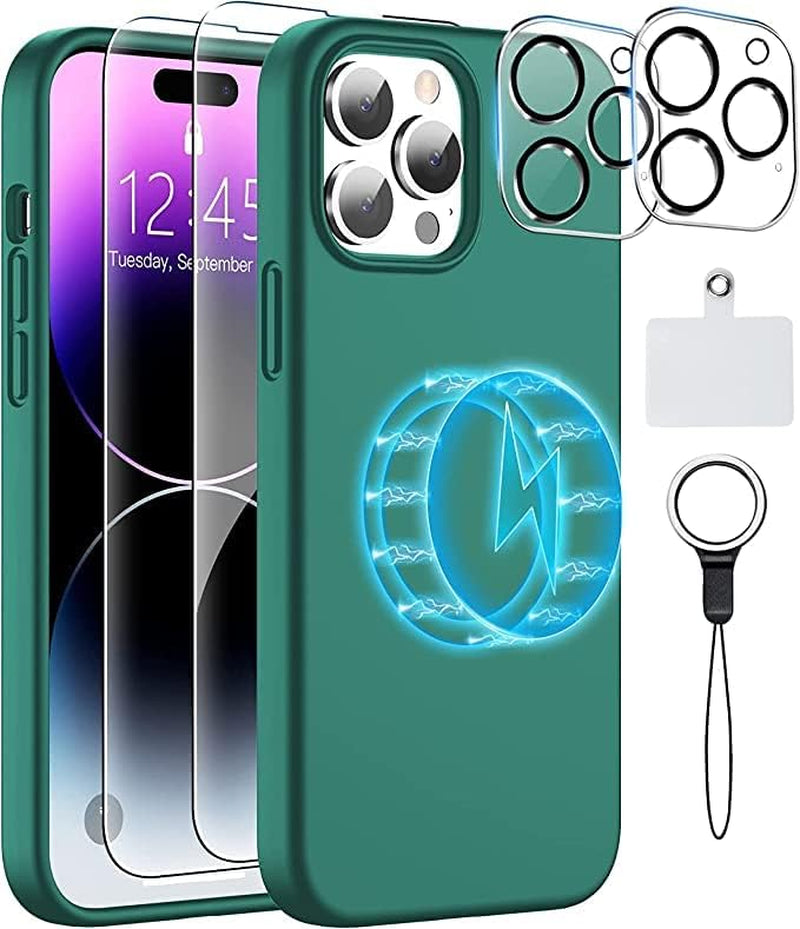 MOZOTER [2 in 1 for Iphone 14 Pro Max Case,[12 FT Shockproof] [With 1 Pcs Glass Screen Protector] [Heavy Duty] Clear Phone Case Cover 6.7-Crystal Clear  MOZOTER   