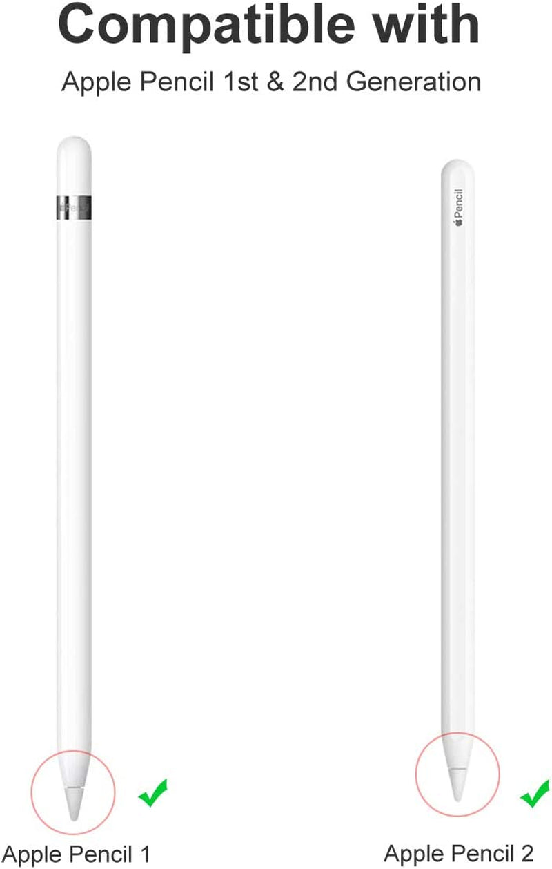 Pencil Tips Replacement for Apple Pencil 1St & 2Nd Generation, Ipencil Nibs for Ipad 2Pcs/Pack  BLEAKTEIR   