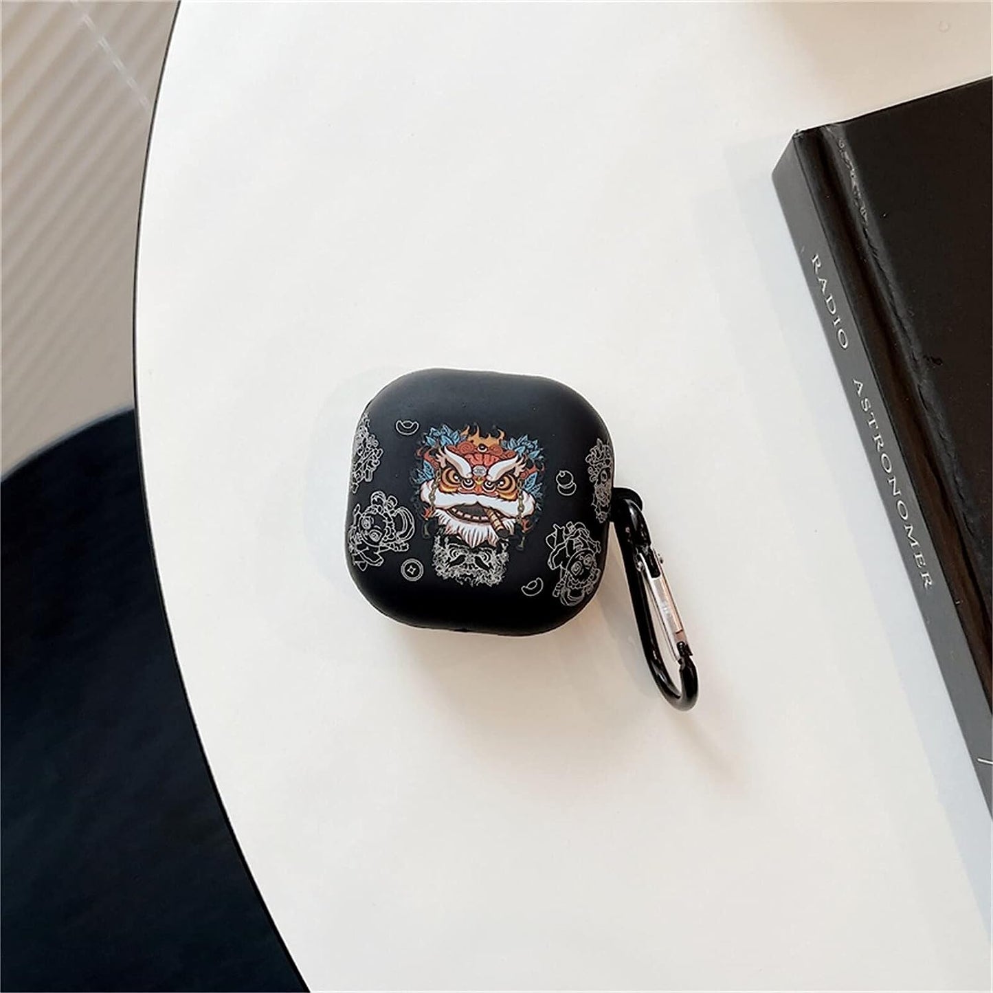 CASEVERSE Case for Samsung Galaxy Buds2 Pro/Buds 2 /Buds Pro/Buds Live with Keychain, Soft TPU Cool Lion Head Protective Covers for Girls Boys Teens  CASEVERSE   