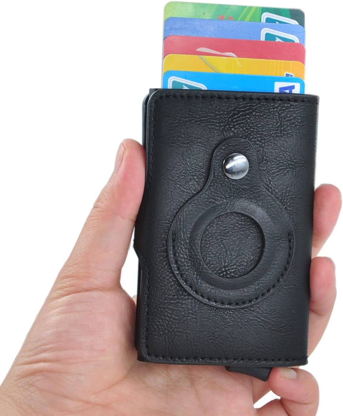 Pop up Wallet with Airtag Holder, Slim Airtag Wallet with Popup Card Holder  Kenpal   
