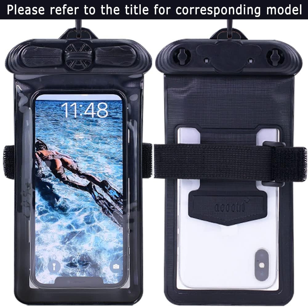 Vaxson Phone Case Black, Compatible with Sony NW-ZX707 Waterproof Pouch Dry Bag [ Not Screen Protector Film ]  compatible with SONY NW-ZX707   