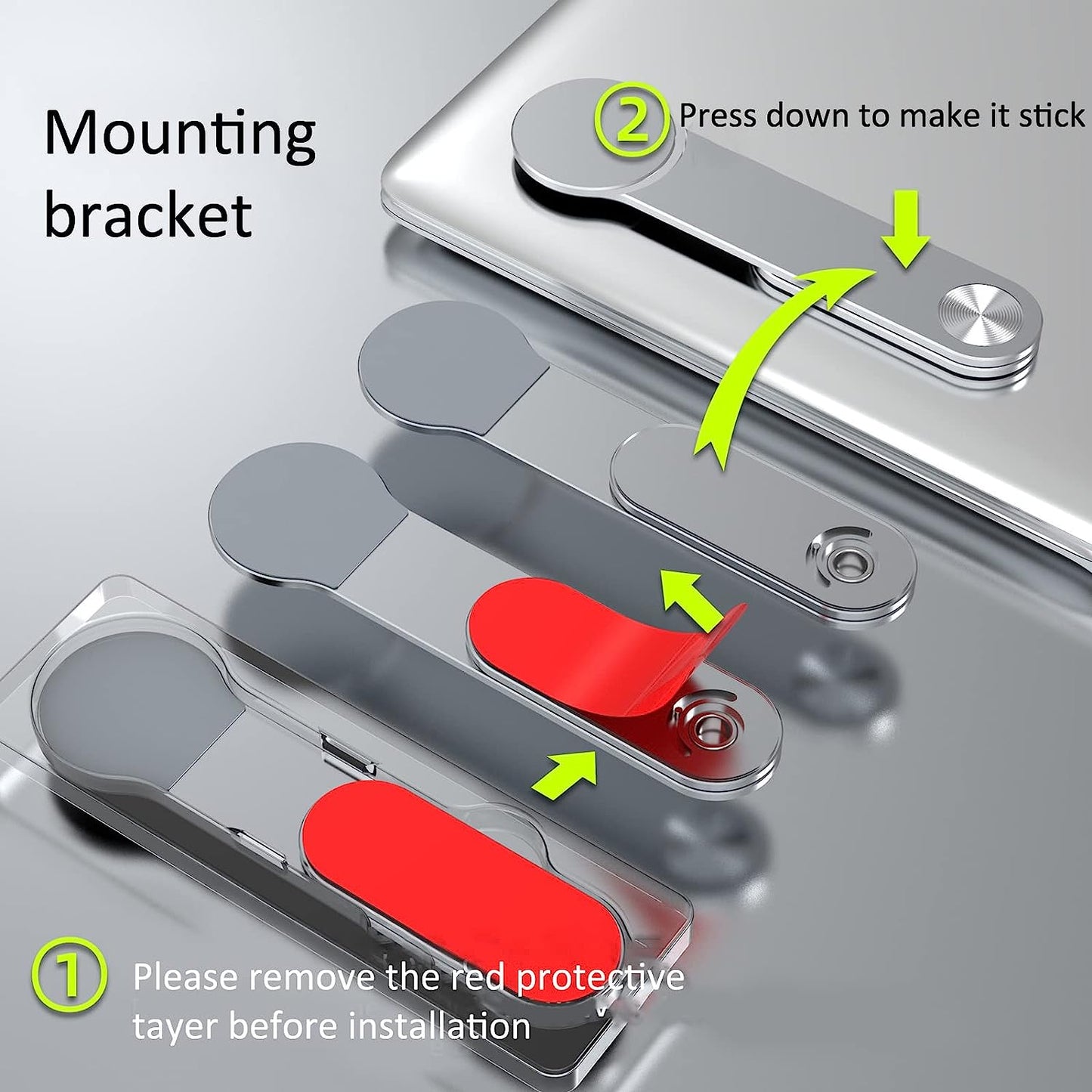 Zyyini Magnetic Laptop Phone Holder for Smartphones, Portable Adjustable Laptop Stand, Aluminum Alloy Magnetic Phone Monitor Mount for Tablet Computers  Zyyini   