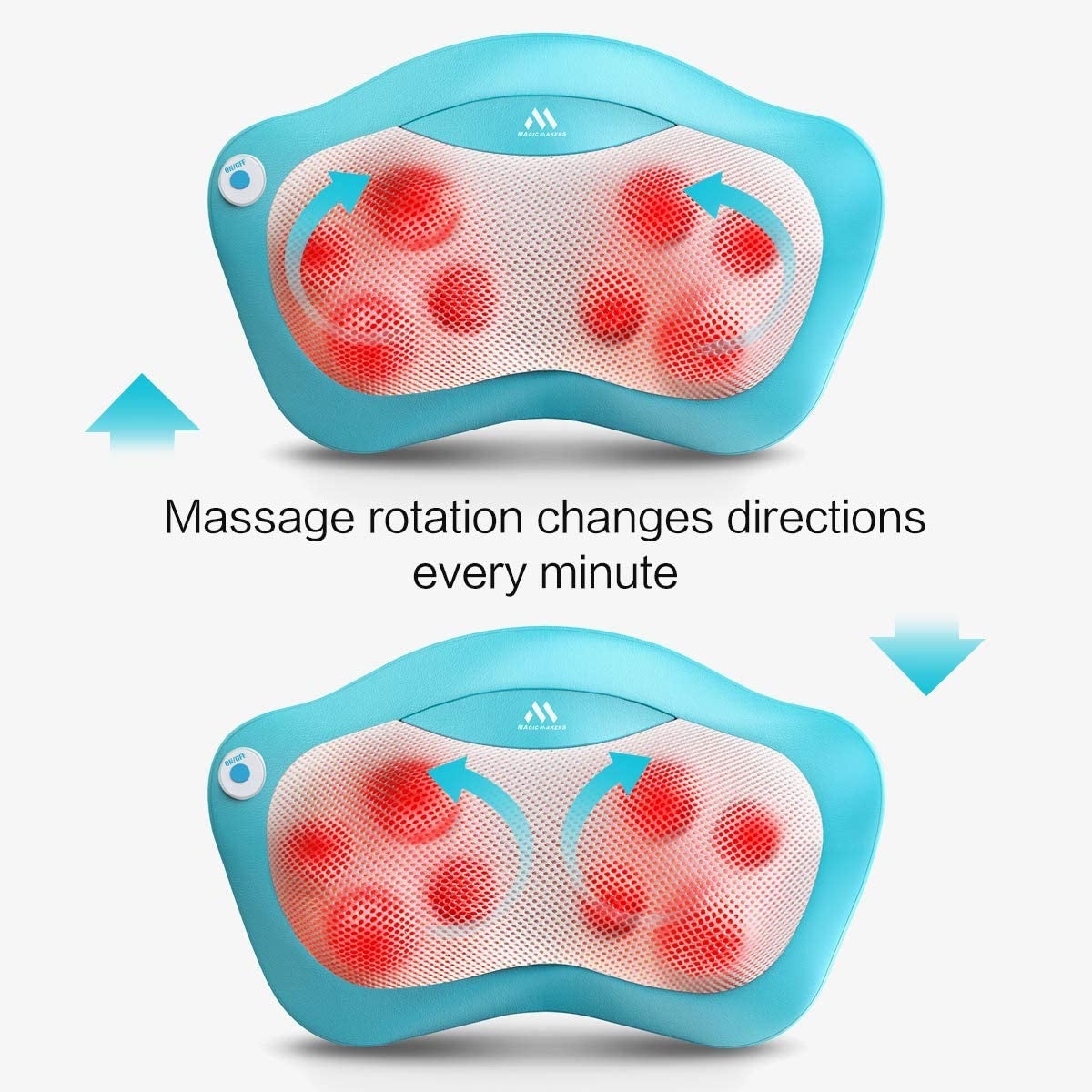 Back Massager with Heat - Neck Massager Gifts for Women, Men, Mom, Dad, Parents- Perfect Presents Idea for Valentines Day, Mothers Day, Fathers Day Gift  Magic Makers   