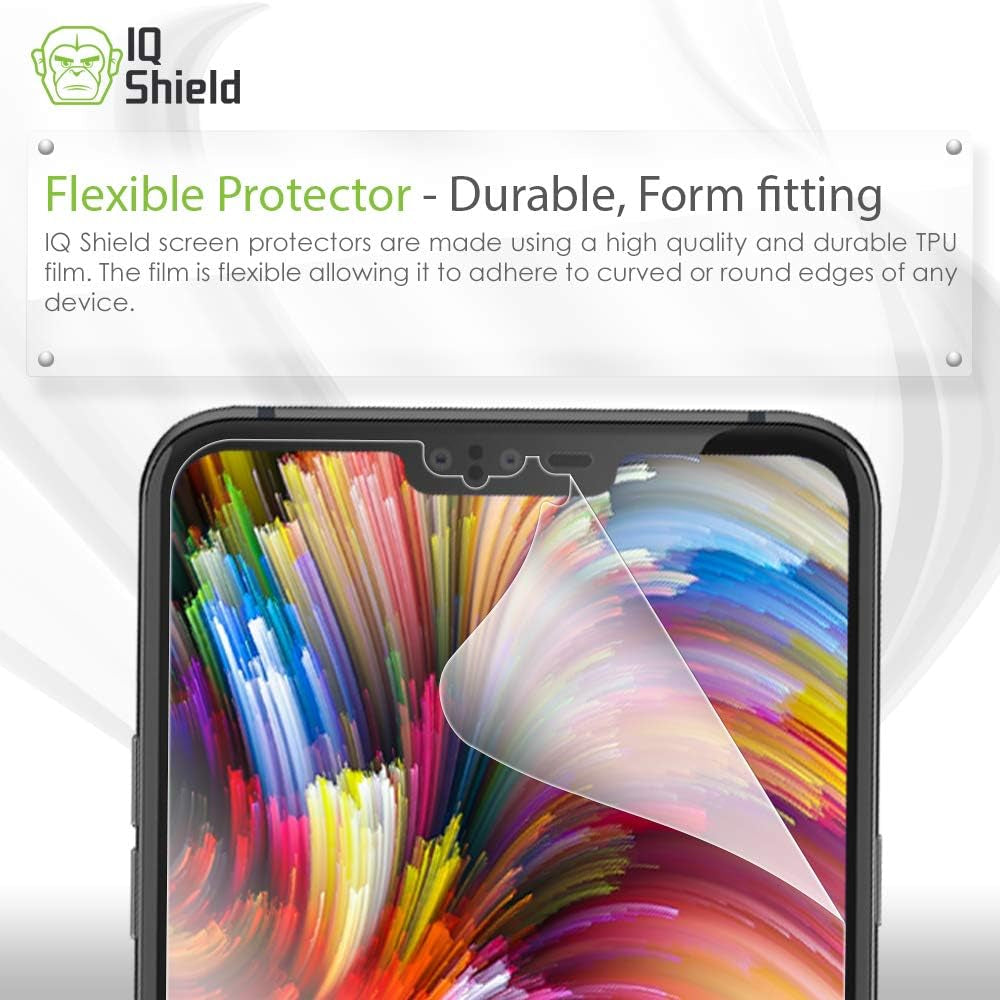 Iqshield Screen Protector Compatible with LG V40 Thinq (2-Pack)(Case Friendly) Anti-Bubble Clear TPU Film  IQShield   