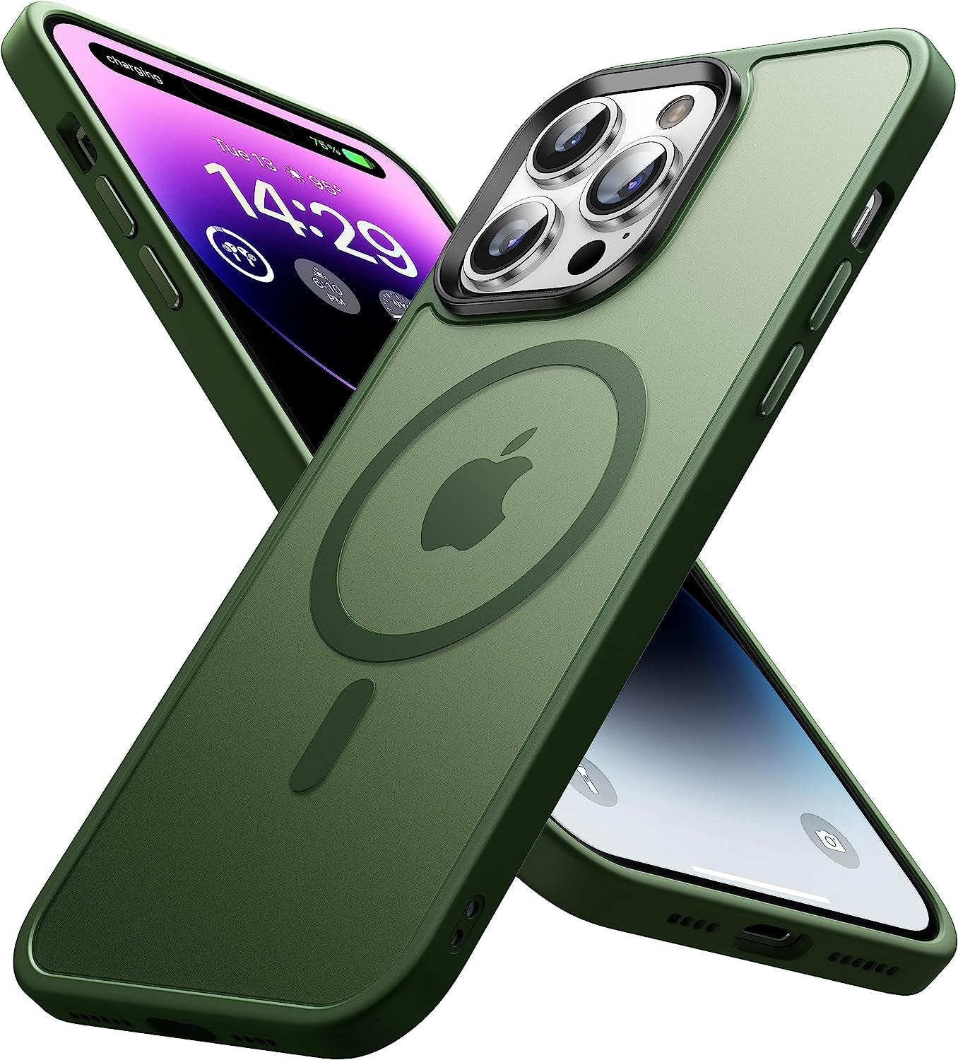 Degeca Strong Magnetic for Iphone 14 Pro Max Case [Compatible with Magsafe] [Military Grade Drop Tested] Slim Non Yellowing Shockproof Phone Cover for Iphone 14 Pro Max 6.7 Inch, Blue  degeca   