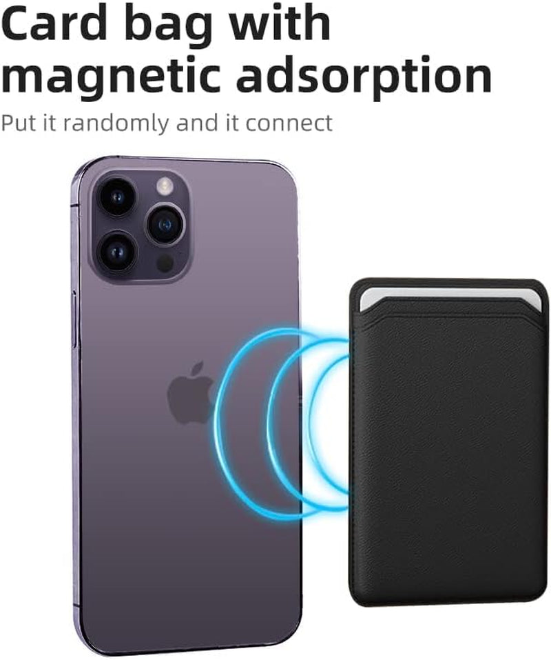 Gyizho Magnetic Card Wallet Holder with Magsafe for Iphone 14 Pro Max/14 Plus/14 Pro/14, for Iphone 13 Pro Max/13 Pro/13/13 Mini, for Iphone 12/12 Pro/12 Max/12 Mini,Midnight  Gyizho   