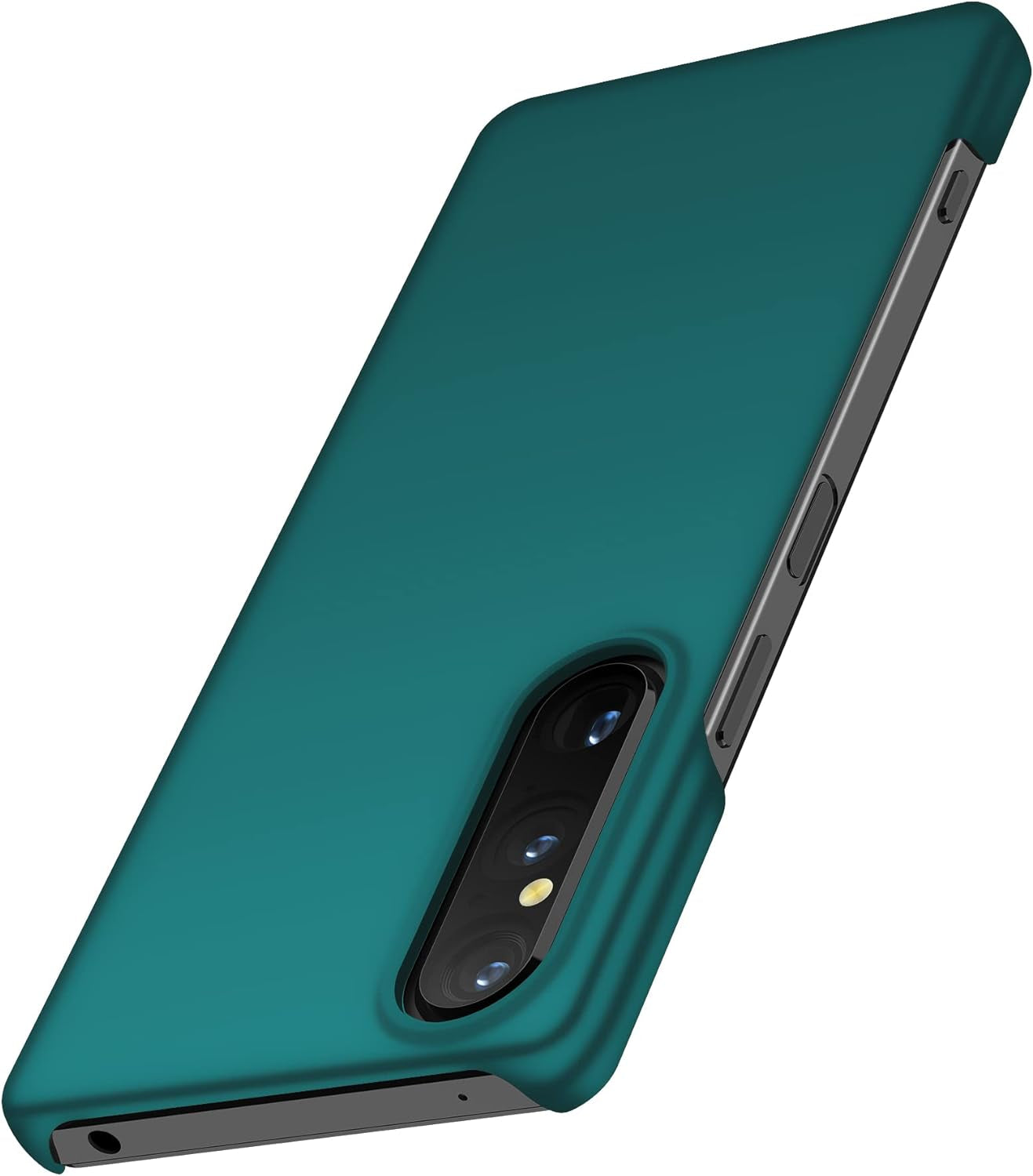 HZSANXIN Compatible with Sony Xperia 1V Case Full Cover Ultra Thin Matte anti Slip Scratch Resistant Back Shell (Green)  ZhongQi   
