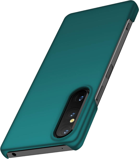 HZSANXIN Compatible with Sony Xperia 1V Case Full Cover Ultra Thin Matte anti Slip Scratch Resistant Back Shell (Green)  ZhongQi   
