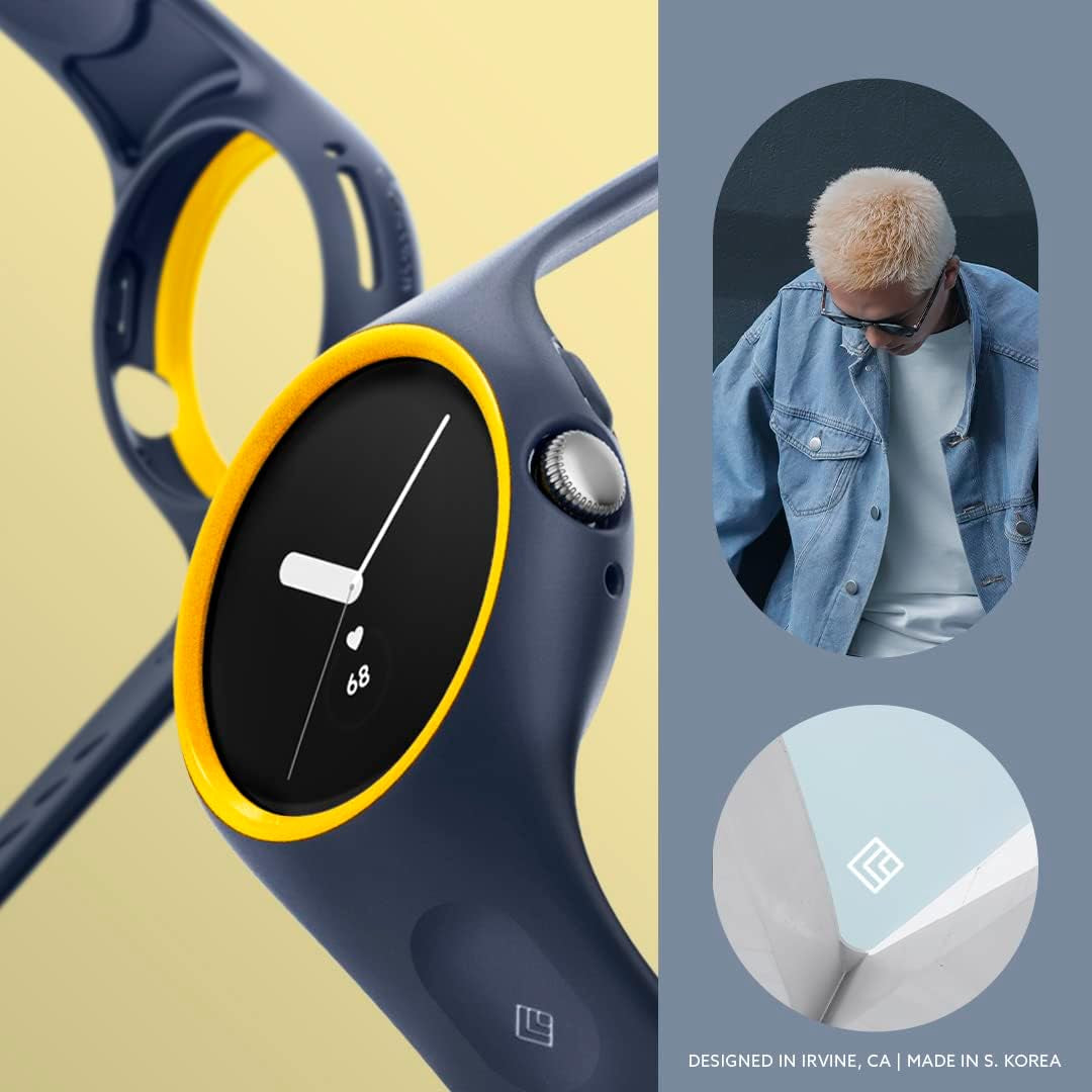 Caseology Nano Pop [Band with Case] Designed for Google Pixel Watch Case for Pixel Watch Band (2022) - Blueberry Navy  Spigen   