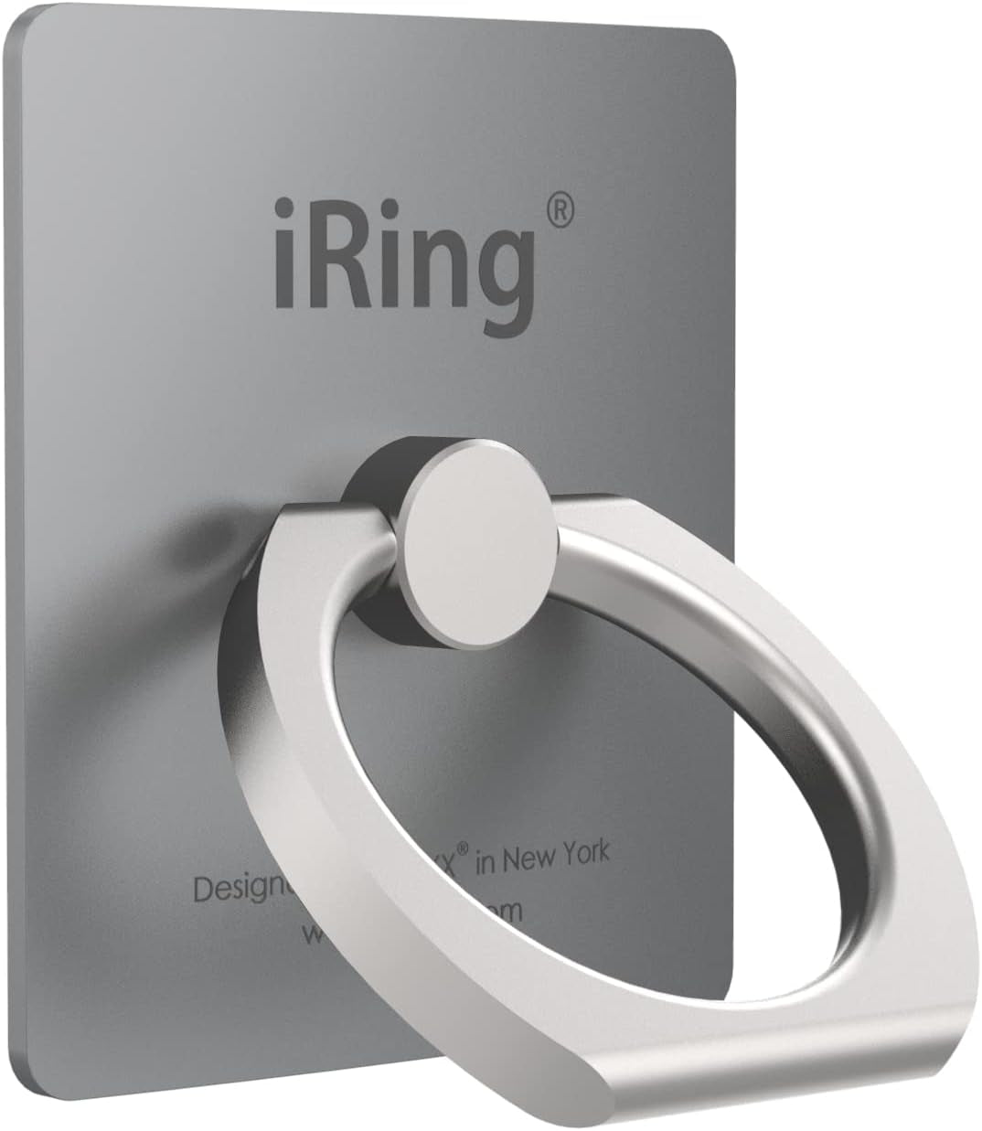 Iring Original, Made in Korea, Phone Ring Holder, Cell Phone Grip Stand, Compatible with Iphone, Galaxy, and Other Smartphones (Black)  AAUXX Korea Grey  