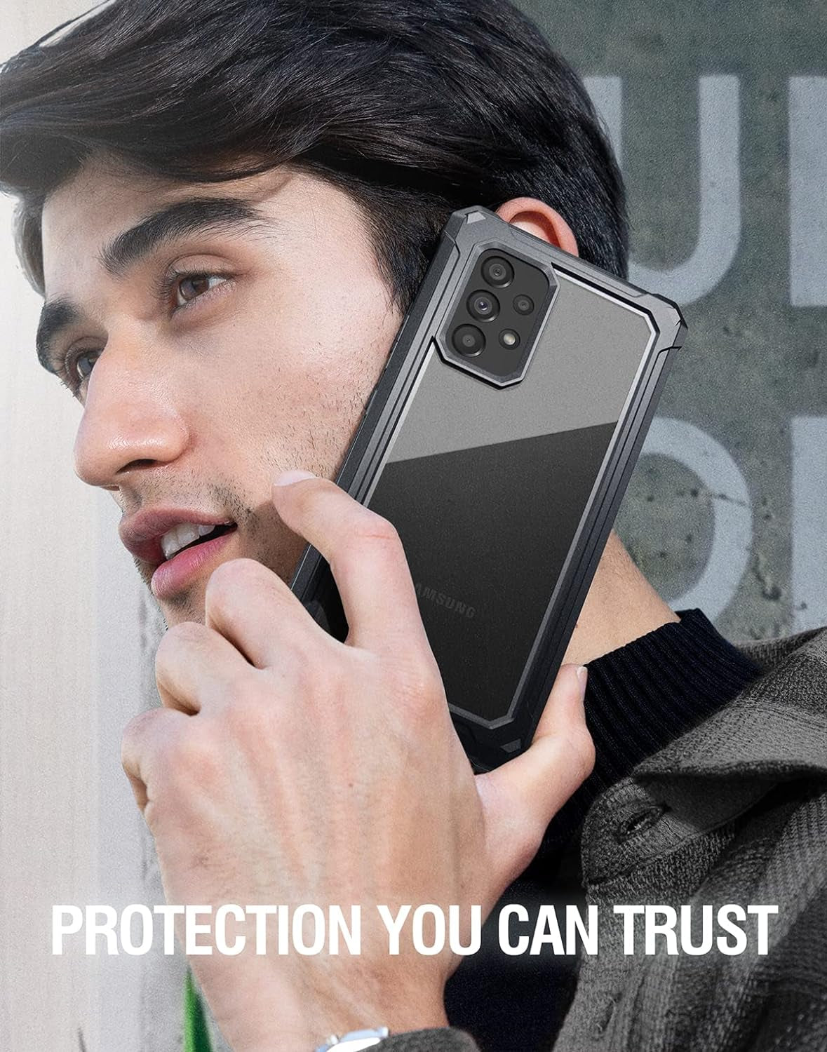 Poetic Guardian Case for Samsung Galaxy A53 5G (2022) [6FT Mil-Grade Drop Tested], Built-In Screen Protector Work with Fingerprint ID, Full Body Rugged Shockproof Cover Case, Black/Clear  Poetic   