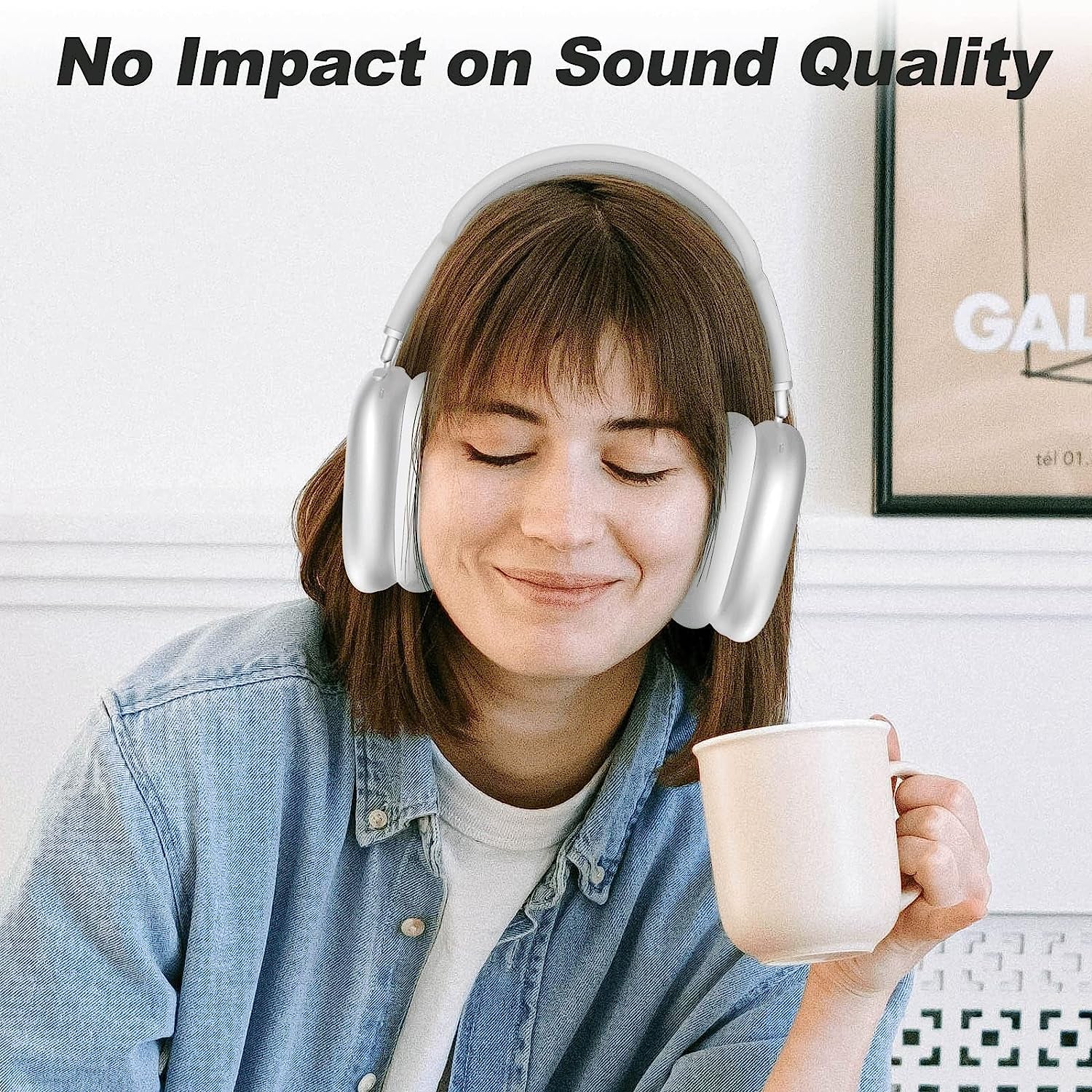 Linsaner Case Compatible for Airpods Max Earpads, Earcup Cover Protector, Silicone Earphone Protective Earpad Cover Accessories for Airpod Max Headphones Ear Pads, White  Linsaner   