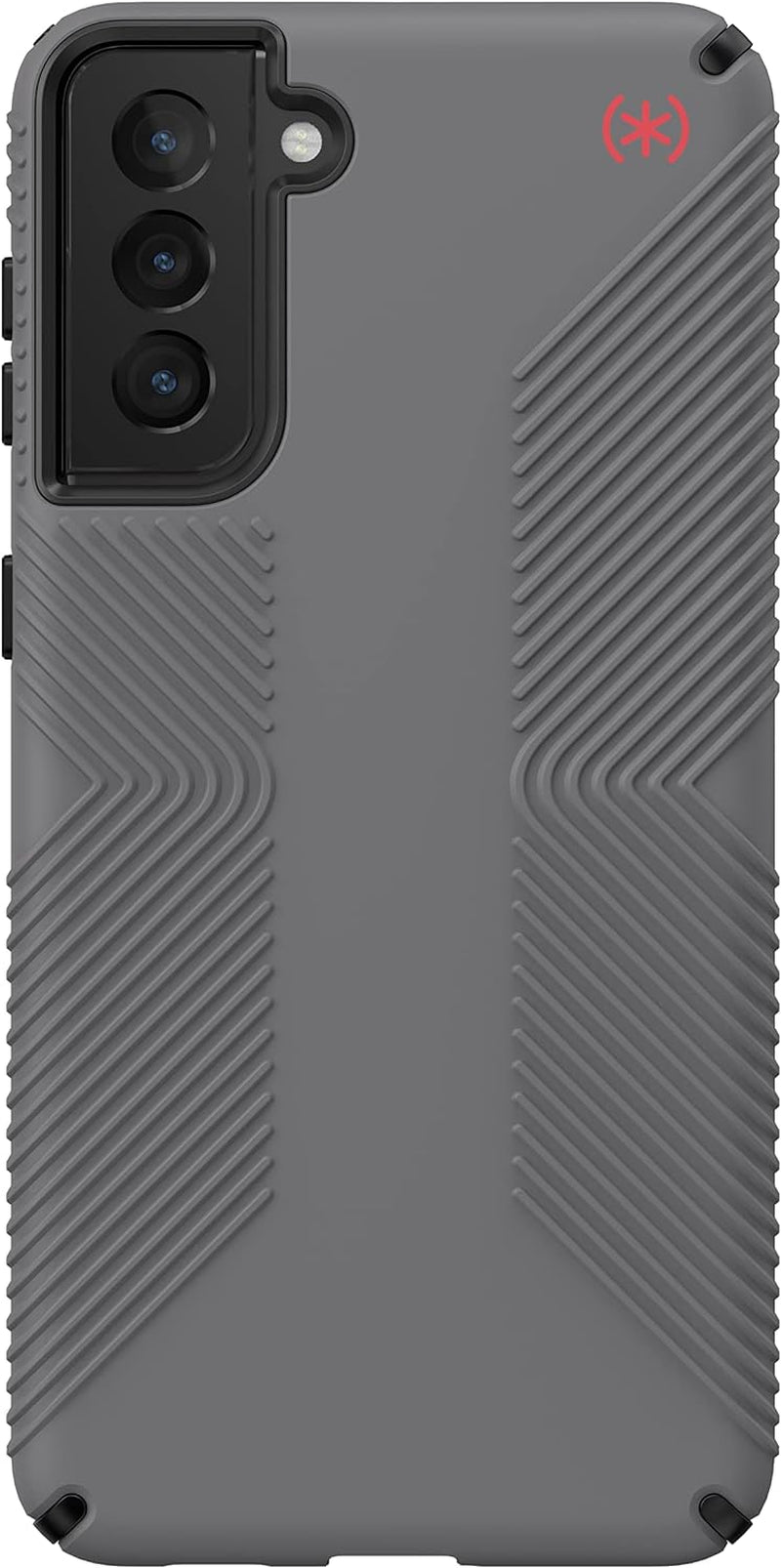 Speck Products Presidio2 Grip Samsung Galaxy S21+ 5G Case, Graphite Grey/Black/Bold Red  Speck Products   