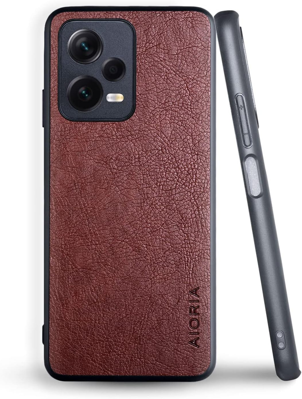 AIORIA for Xiaomi Redmi Note 12 Pro plus Case, 6.67" Screen Premium PU Leather Cover Retro Business Design Full Protective Case for Xiaomi Redmi Note Note 12 Pro plus 5G (Black)  AIORIA Coffee  