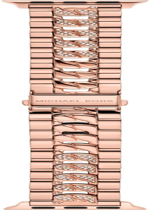 Michael Kors Interchangeable Watch Band Compatible with Your 38Mm/40Mm/41Mm Apple Watch- Stainless Steel Bracelet Bands for Apple Watch Series 8/7/6/5/4/3/2/1/SE  Michael Kors Rose Gold  