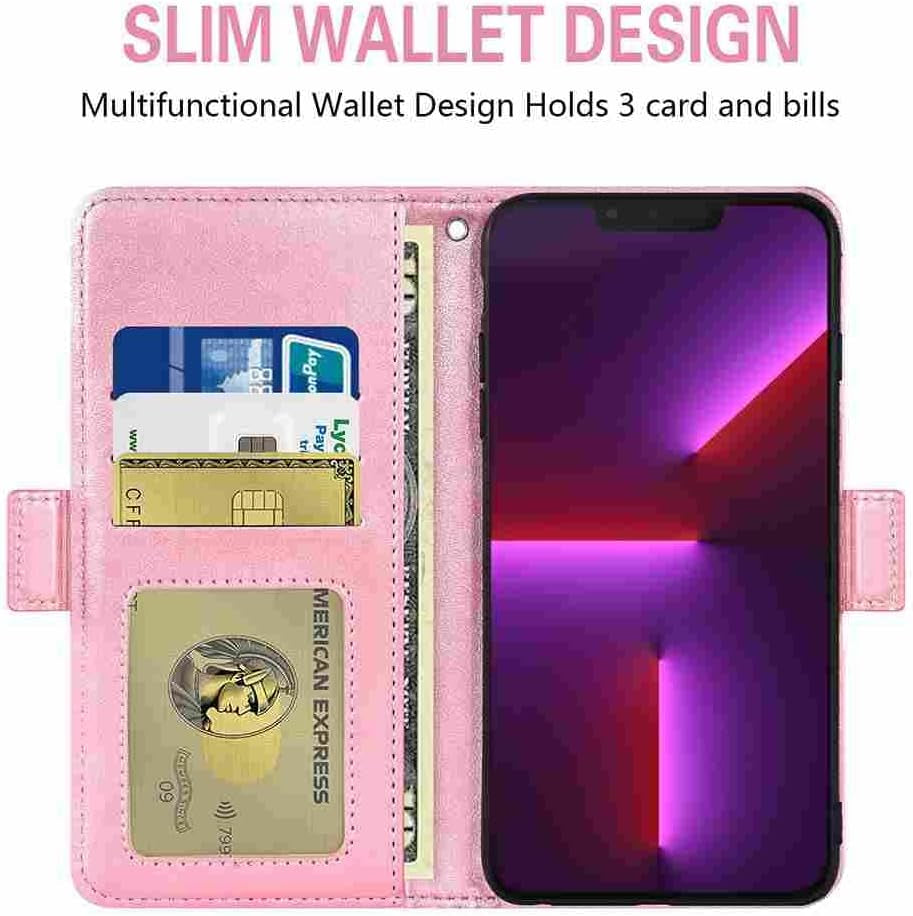 DIIGON Phone Cover Wallet Folio Case for LG V30, Premium PU Leather Slim Fit Cover for LG V30, 1 Photo Frame Slot, Comfortably, Pink  DIIGON   