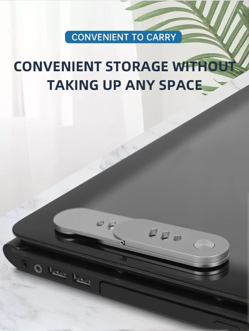 MZMSUTU Laptop Phone Mount Phone Holder Adjustable Laptop Side Clip Magnetic Phone Mount Foldable Laptop or Desktop Monitor Side Mount Phone Expansion Stand for All Phones Computer Laptop Bracket  MZMSUTU   