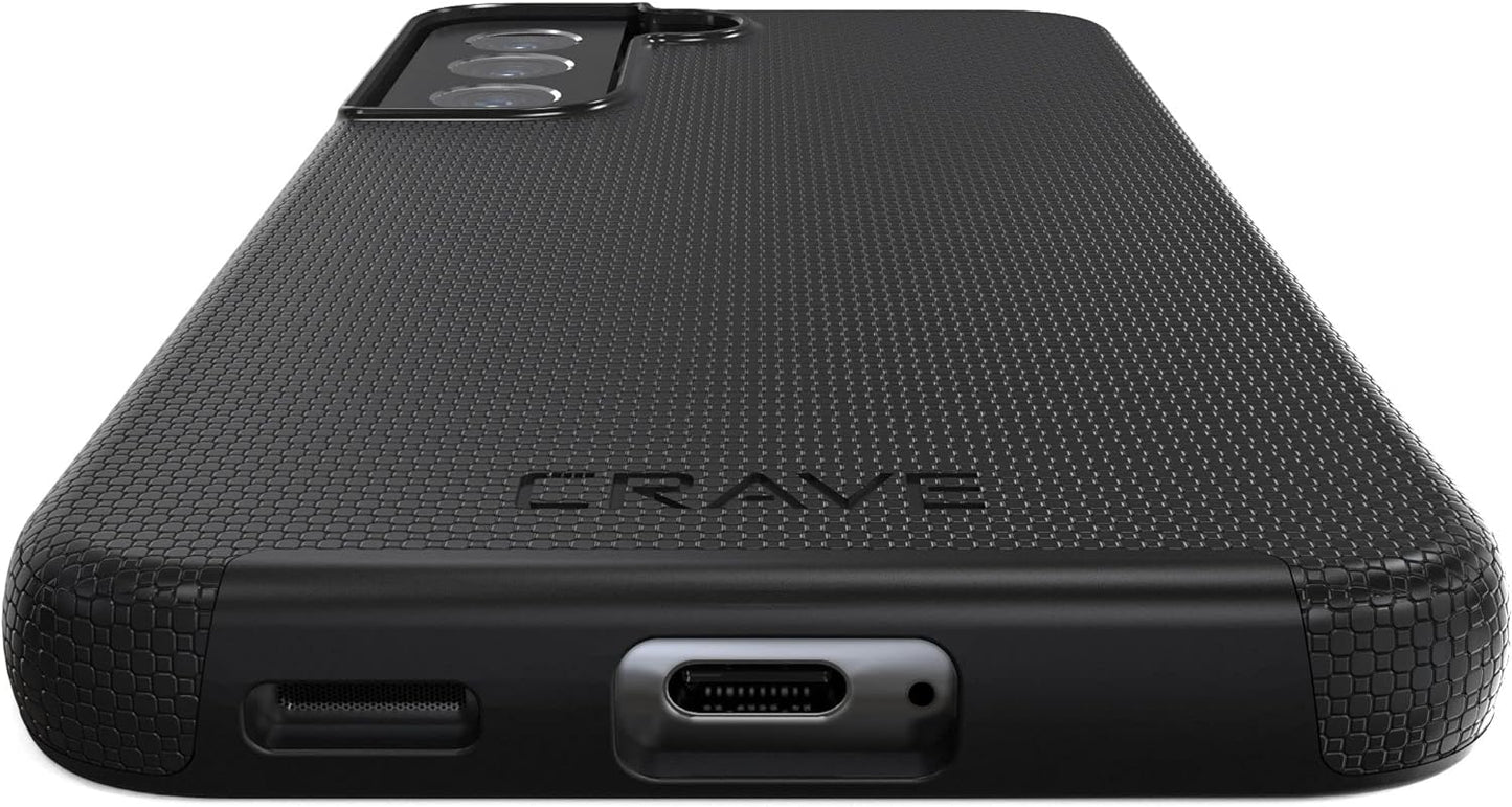 Crave Dual Guard for Samsung Galaxy S22 Case, Shockproof Protection Dual Layer Case for Samsung Galaxy S22 5G - Black  Crave   