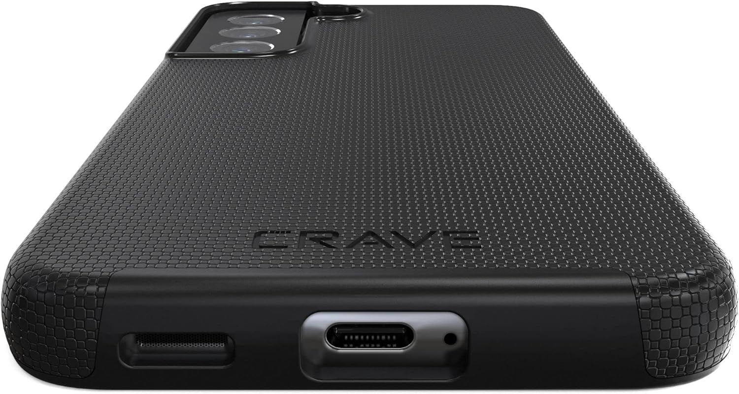 Crave Dual Guard for Samsung Galaxy S22 Case, Shockproof Protection Dual Layer Case for Samsung Galaxy S22 5G - Black  Crave   