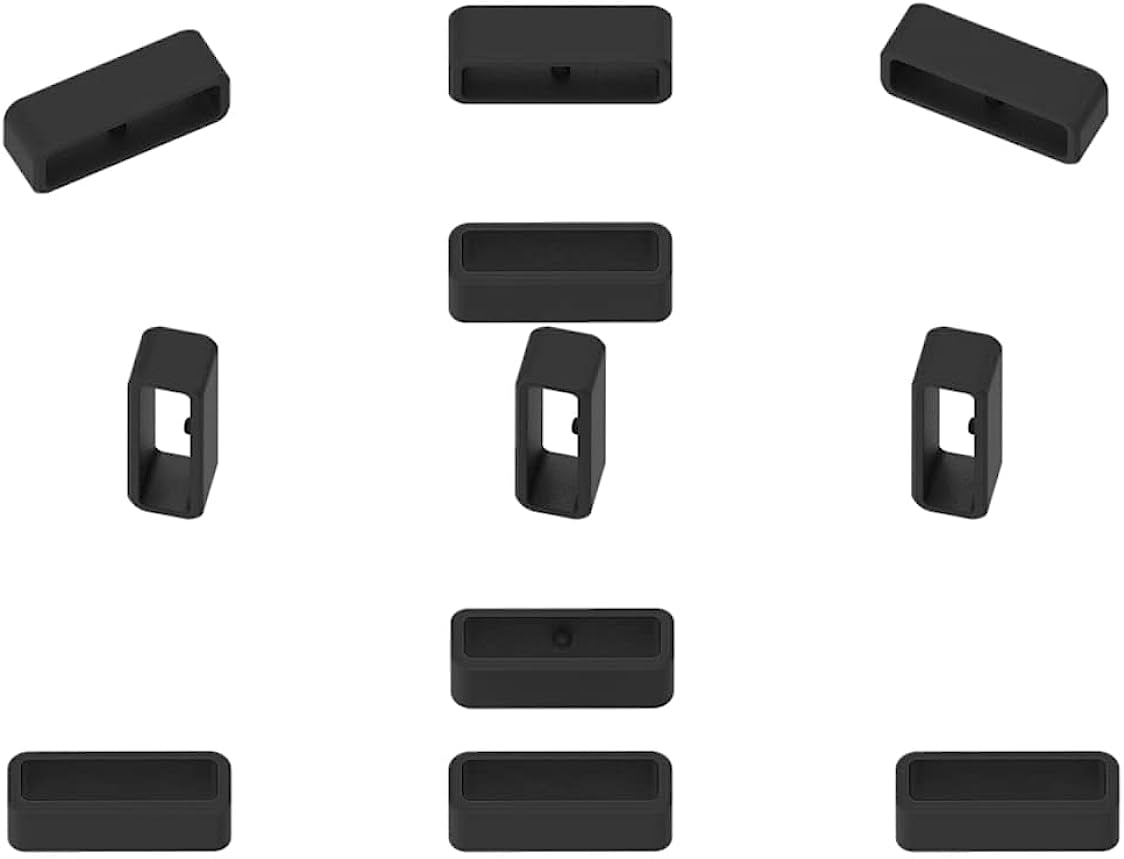 Band Keeper Compatible with Amazfit GTR 4/GTR 3/GTR 3 Pro/Gtr 2E,Ticwatch Pro 3,Huawei Watch GT 2 Loop Holder Fastener Rings Watch Bands Replacement Silicone Connector Strap Security Keeper Rings  NineHorse   