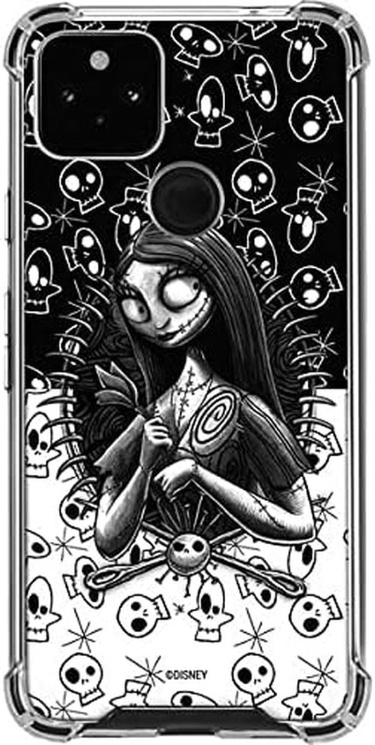 Skinit Clear Phone Case Compatible with Google Pixel 4A 5G - Officially Licensed Disney the Nightmare before Christmas Sally Art Design  Skinit   