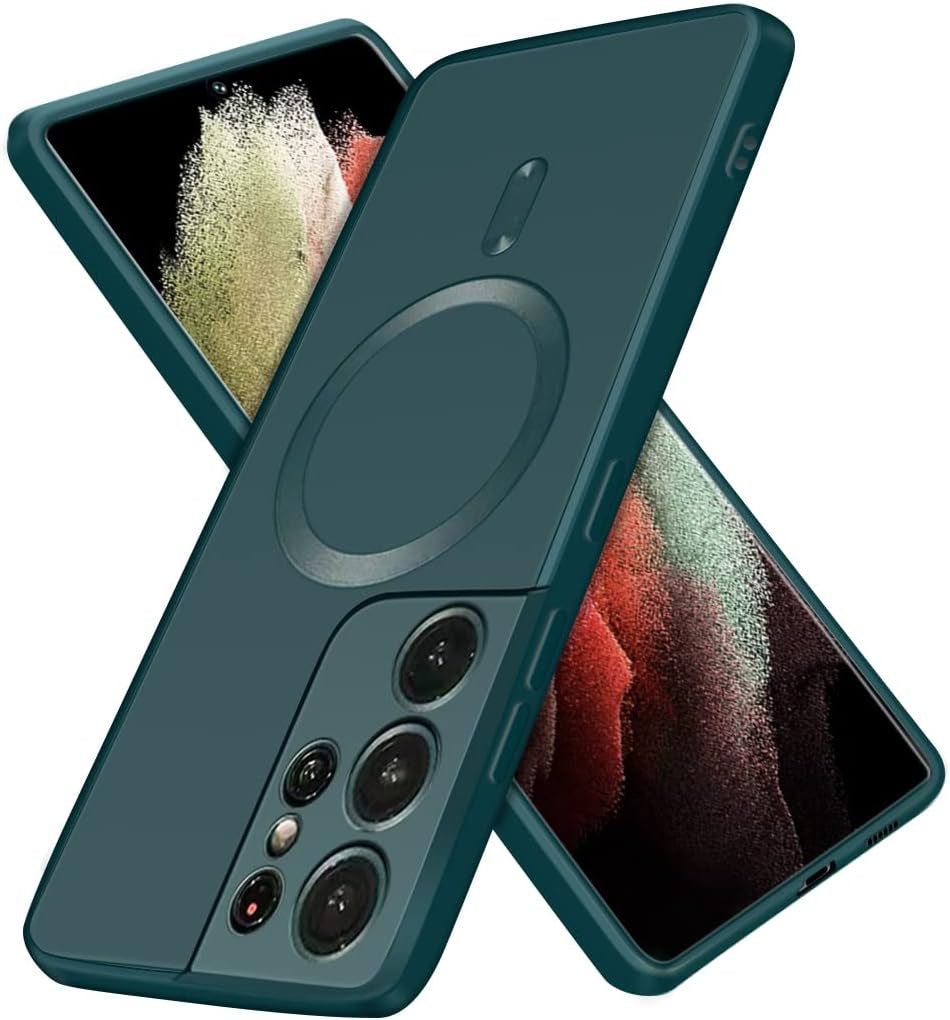 XLHLKP Case for Samsung Galaxy S21 Ultra 5G,Designed for Samsung S21 Ultra Case with Full Lens Design Back Slim Case in 6.8 Inch (Green)  XLHLKP   