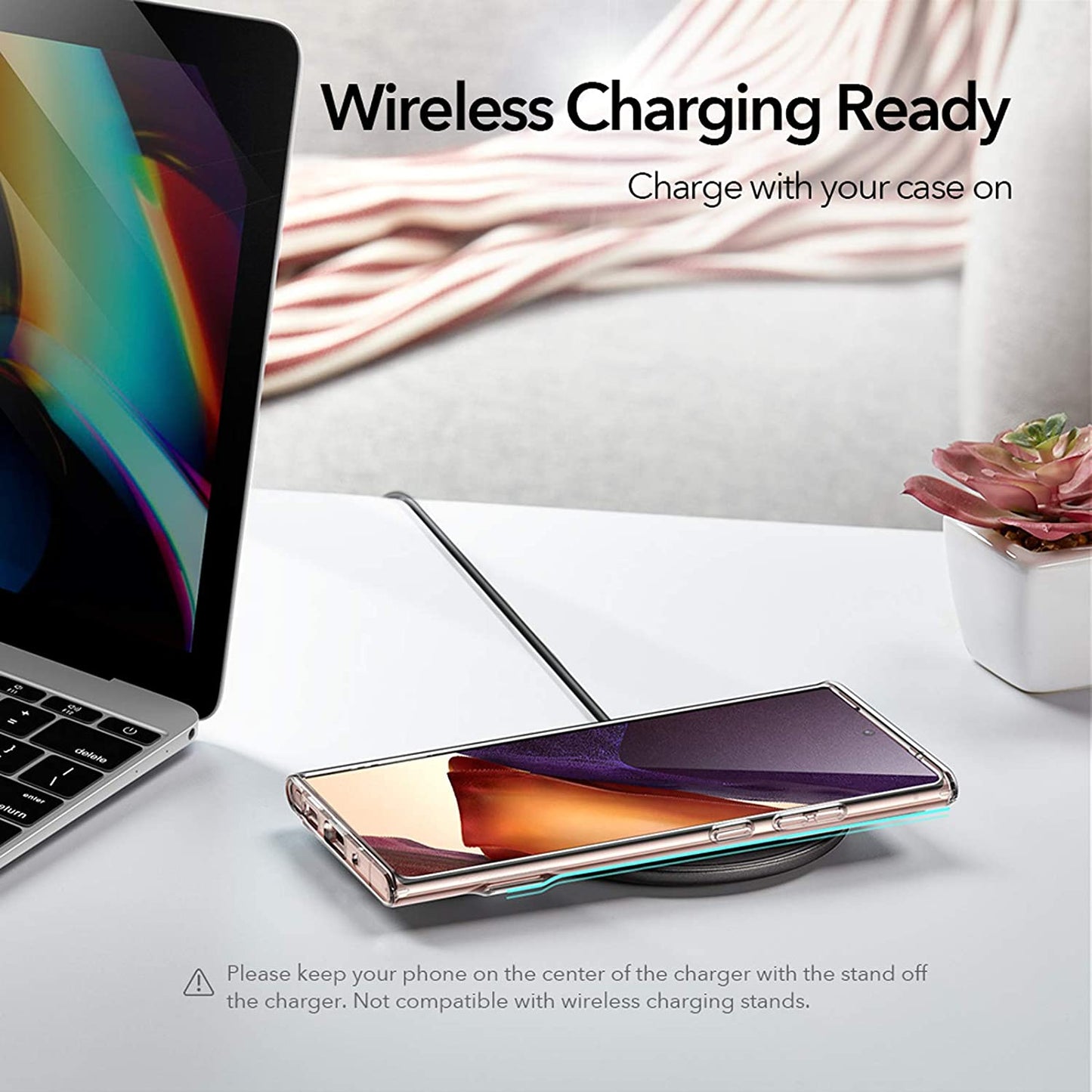 ESR Metal Kickstand Case Compatible with Samsung Galaxy Note 20 Ultra (6.9-Inch) [Vertical and Horizontal Stand] [Reinforced Drop Protection] – Clear  Electronic Silk Road Corp   