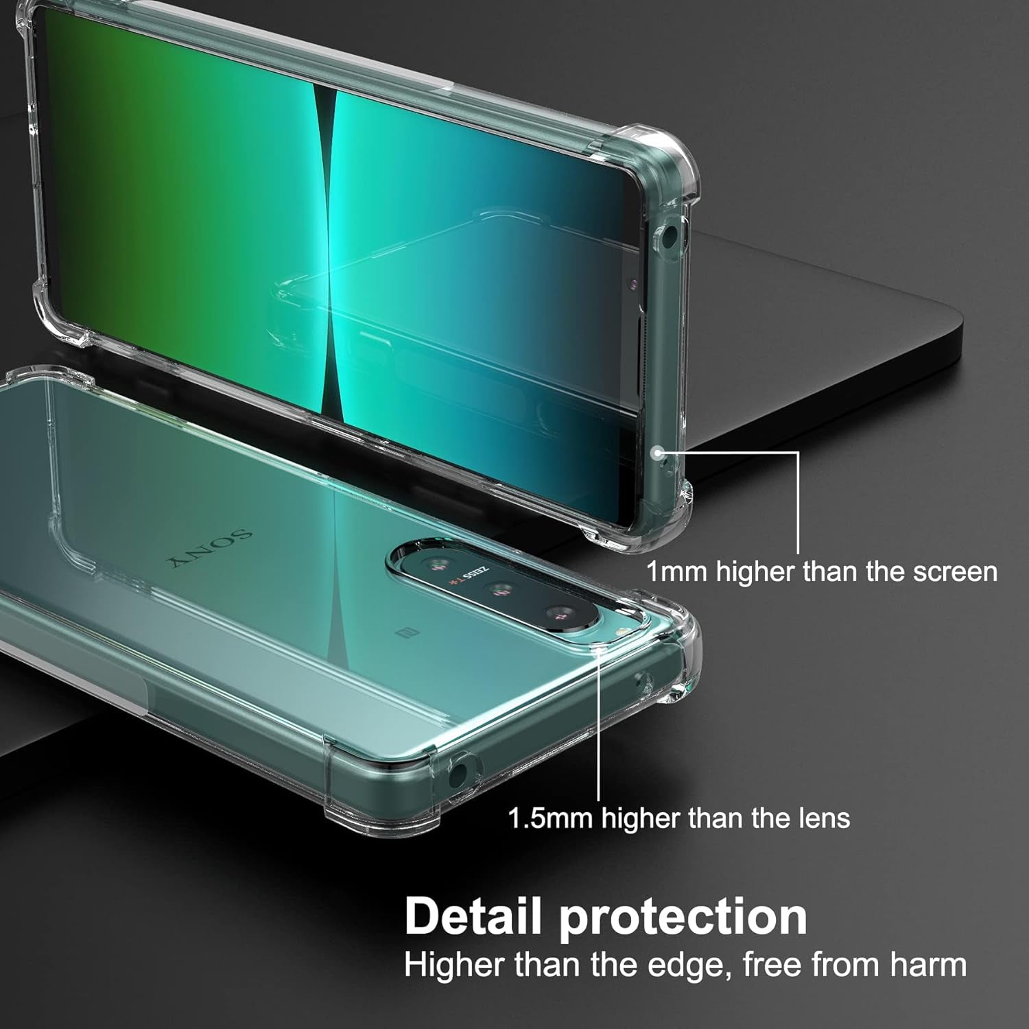 Foluu for Sony Xperia 5 IV Case, for Xperia 5 IV Phone Case Clear, Scratch Resistant Reinforced Corners TPU Rubber Soft Skin Silicone Protective Cover for Sony Xperia 5 IV 2022 (Crystal Clear)  Foluu   