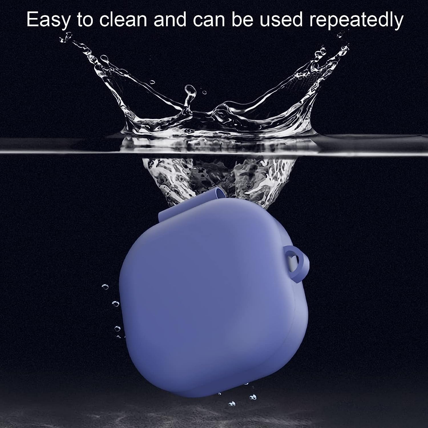 Silicone Earbuds Protective Cover Scratchproof Protection Case for Samsung Galaxy Buds Pro/Buds Live/Buds 2 Light Purple One Size  Gaweb   