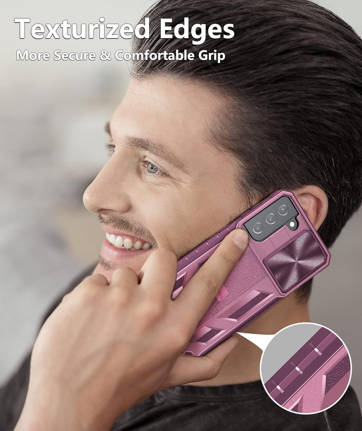 Soios for Samsung Galaxy S21 5G Case(𝙉𝙊𝙏 𝙛𝙤𝙧 𝙋𝙡𝙪𝙨 𝙎𝟮𝟭+ 𝙤𝙧 𝙐𝙡𝙩𝙧𝙖): Galaxy S21 5G 6.2" Case with Kickstand | Heavy Duty Protection Phone Cover | Durable Protective Shockproof Case  SOiOS   