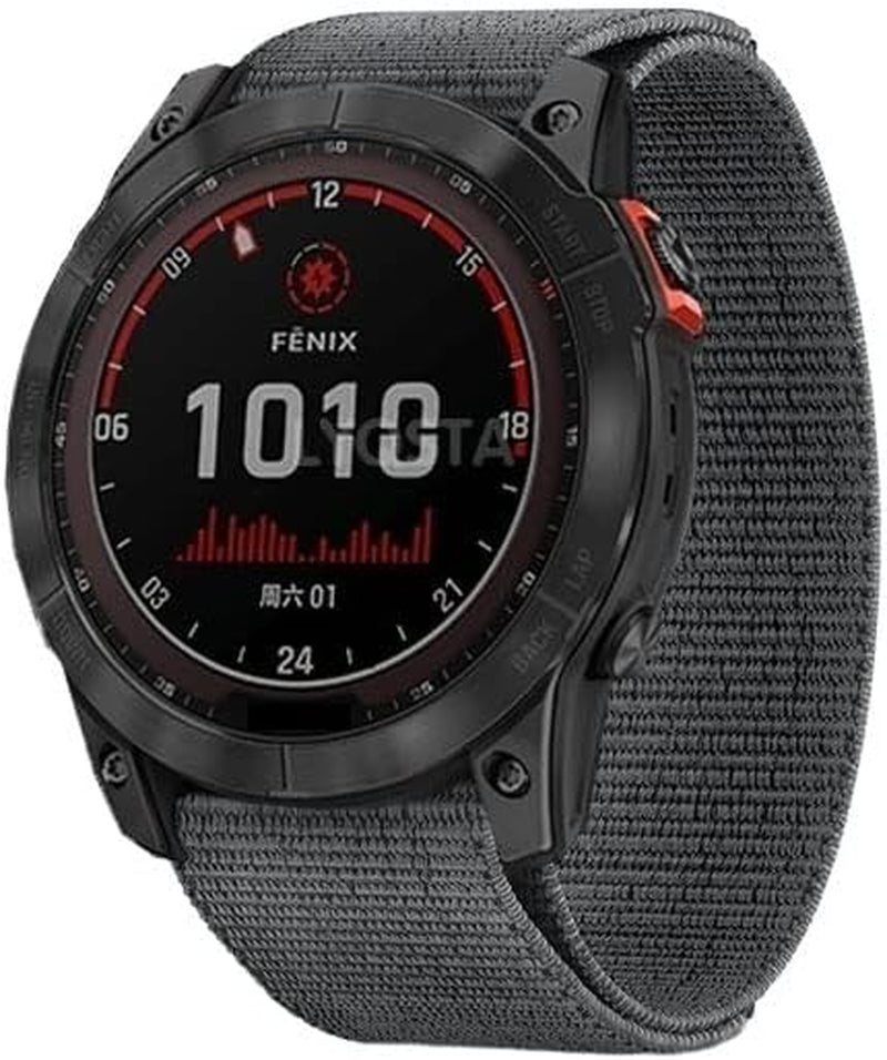 GHFHSG Hot 22 26Mm Quick Fit Watchband for Garmin Fenix 7 7X 3 HR Enduro Nylon Easyfit Wrist Band for Garmin Fenix 6X 6 Pro 5 5 Plus  GHFHSG   