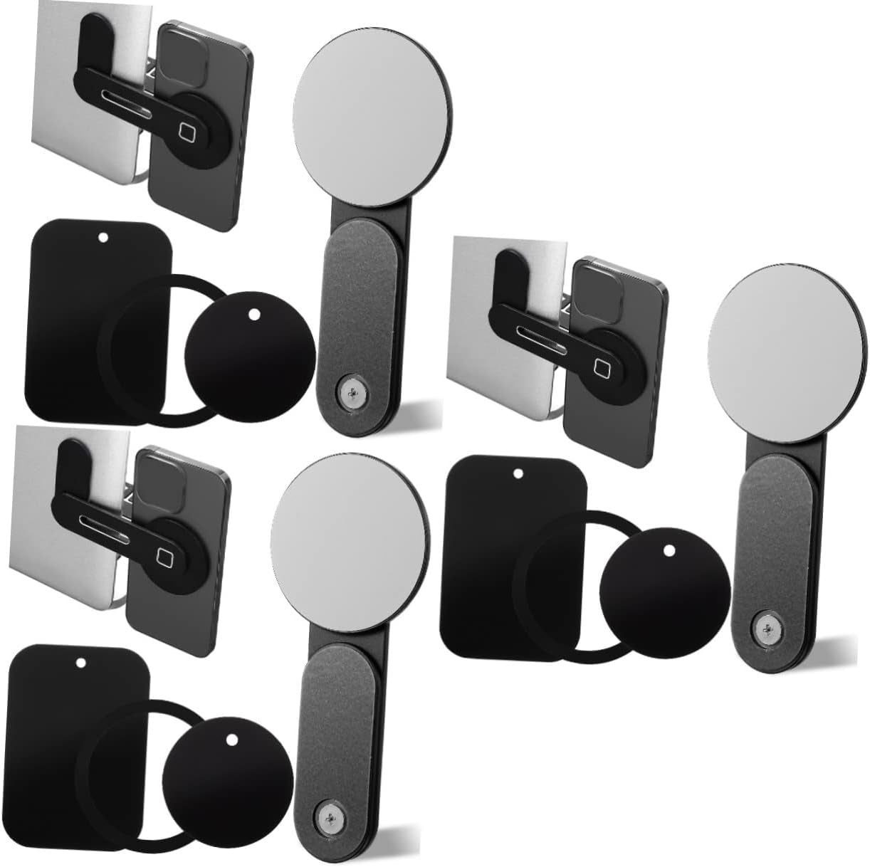 Hemobllo Car Phone Holder 2Pcs Bracket Magnetic Car Mount Table Magnetic Phone Stand Magnetic Laptop Stand Desk Computer Rack Silica Gel Car Phone Mount  Hemobllo As Shownx3pcs mediumx3pcs 