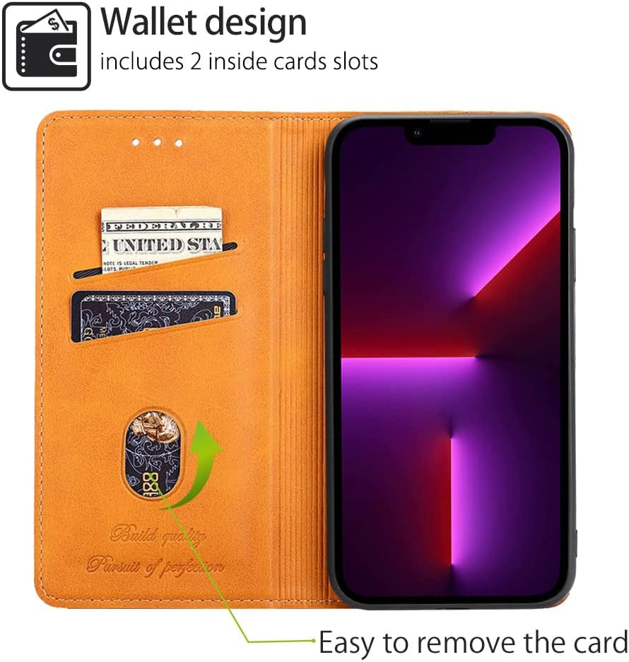 BANLEI2U Phone Cover Wallet Folio Case for LG G7 THINQ, Premium PU Leather Slim Fit Cover for G7 THINQ, Luxury, Light Brown  BANLEI2U   