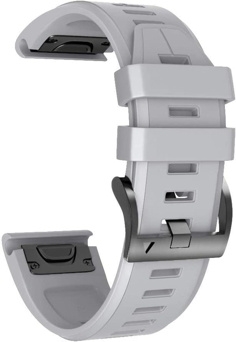 ANCOOL Compatible with Garmin Fenix 5X plus Band 26Mm Easy Fit Silicone Watch Strap Wristbands Replacement for Fenix 7X/Fenix 6X Pro/Fenix 6X/D2 Delta Px/Tactix Delta/Descent Mk2 (Pack of 7)  ANG   