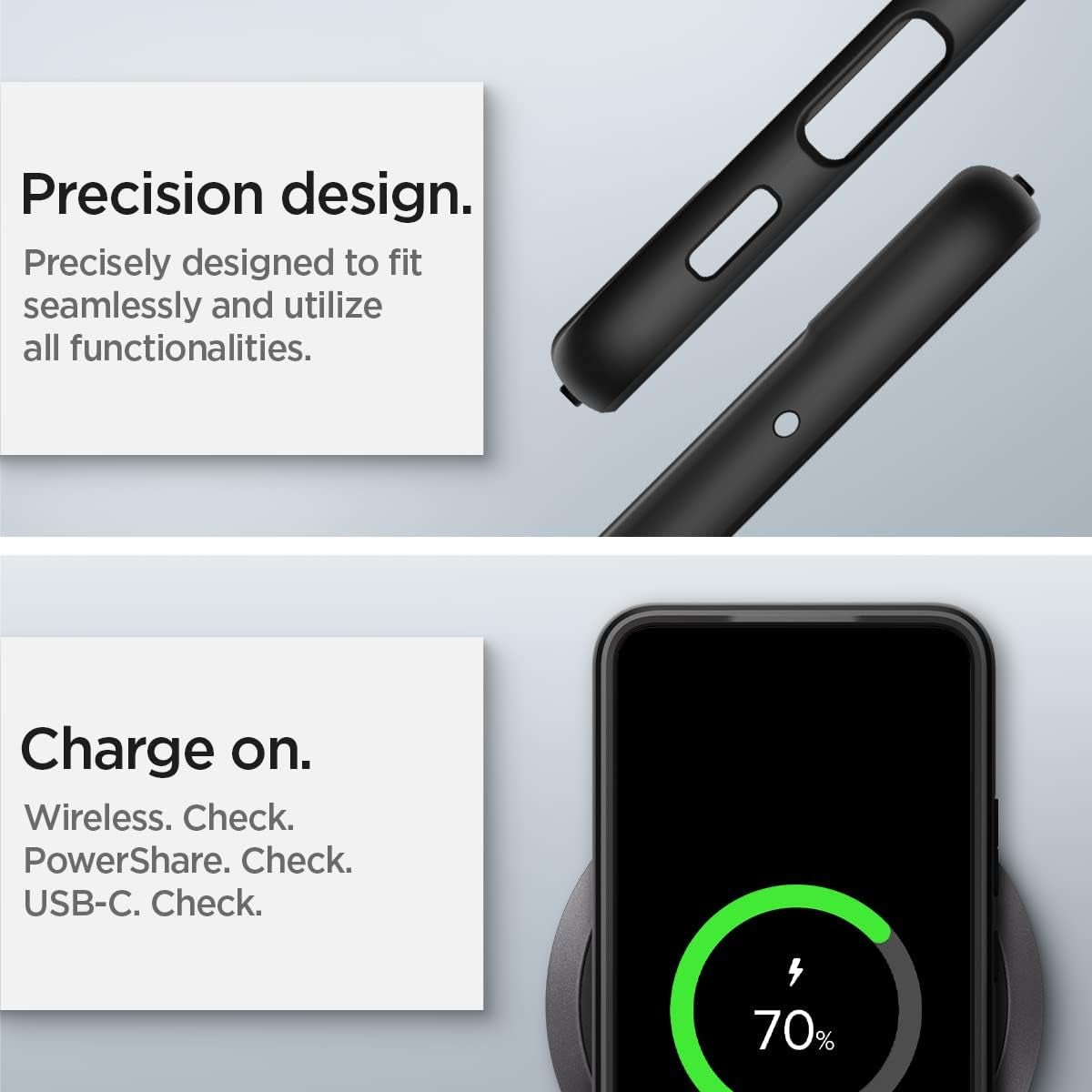 Spigen Ultra Hybrid Designed for Galaxy S22 Case (2022) - Matte Black  Spigen   