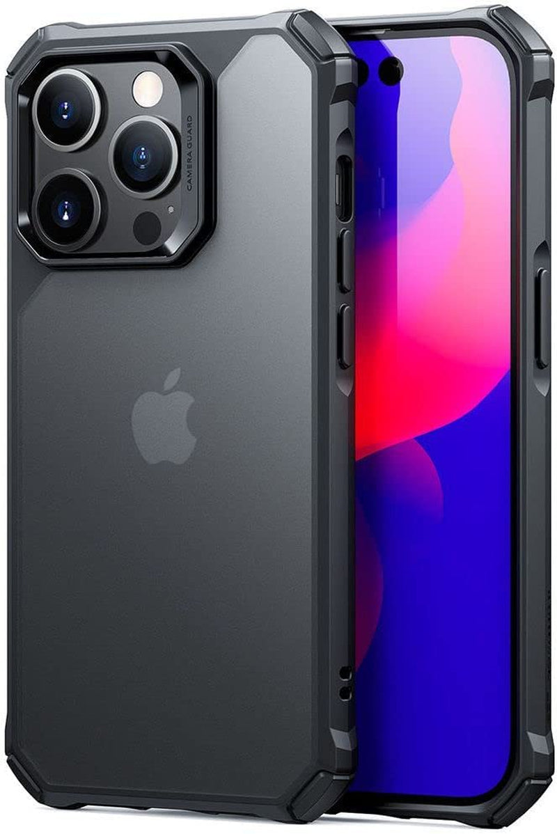 ESR for Iphone 14 Pro Case, Military-Grade Protection, Shockproof Air-Guard Corners, Yellowing-Resistant Acrylic Back, Phone Case for Iphone 14 Pro, Air Armor Case, Clear Black  Electronic Silk Road Corp   