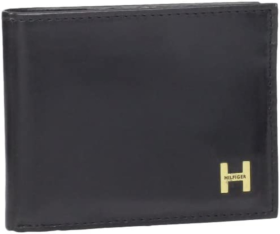 Tommy Hilfiger Men'S Leather Passcase Wallet, Black Leeds, One Size  Tommy Hilfiger   